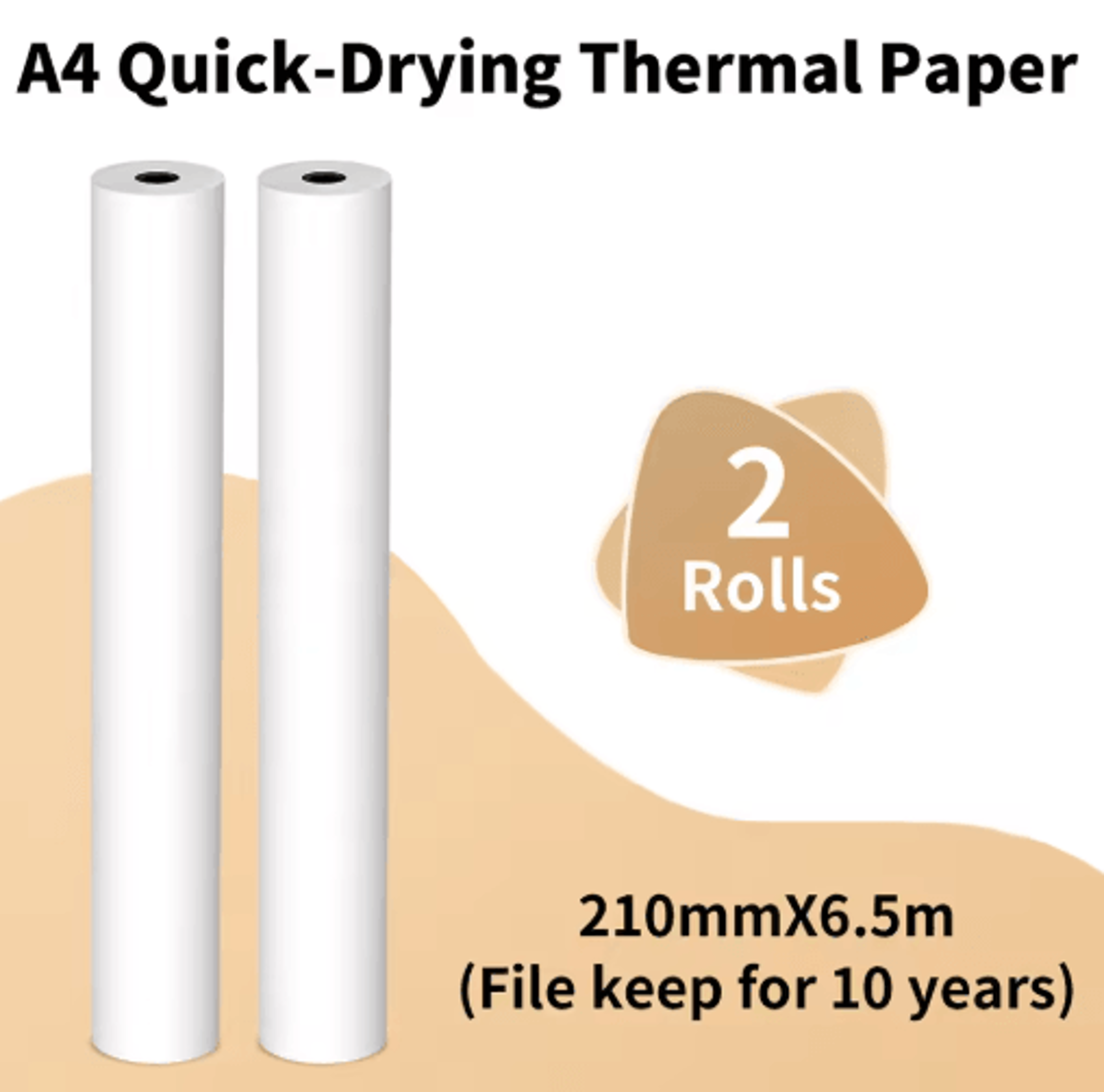 QuickDry Continuous Thermal Printer Paper  2 Rolls For M832M833M834M835 4