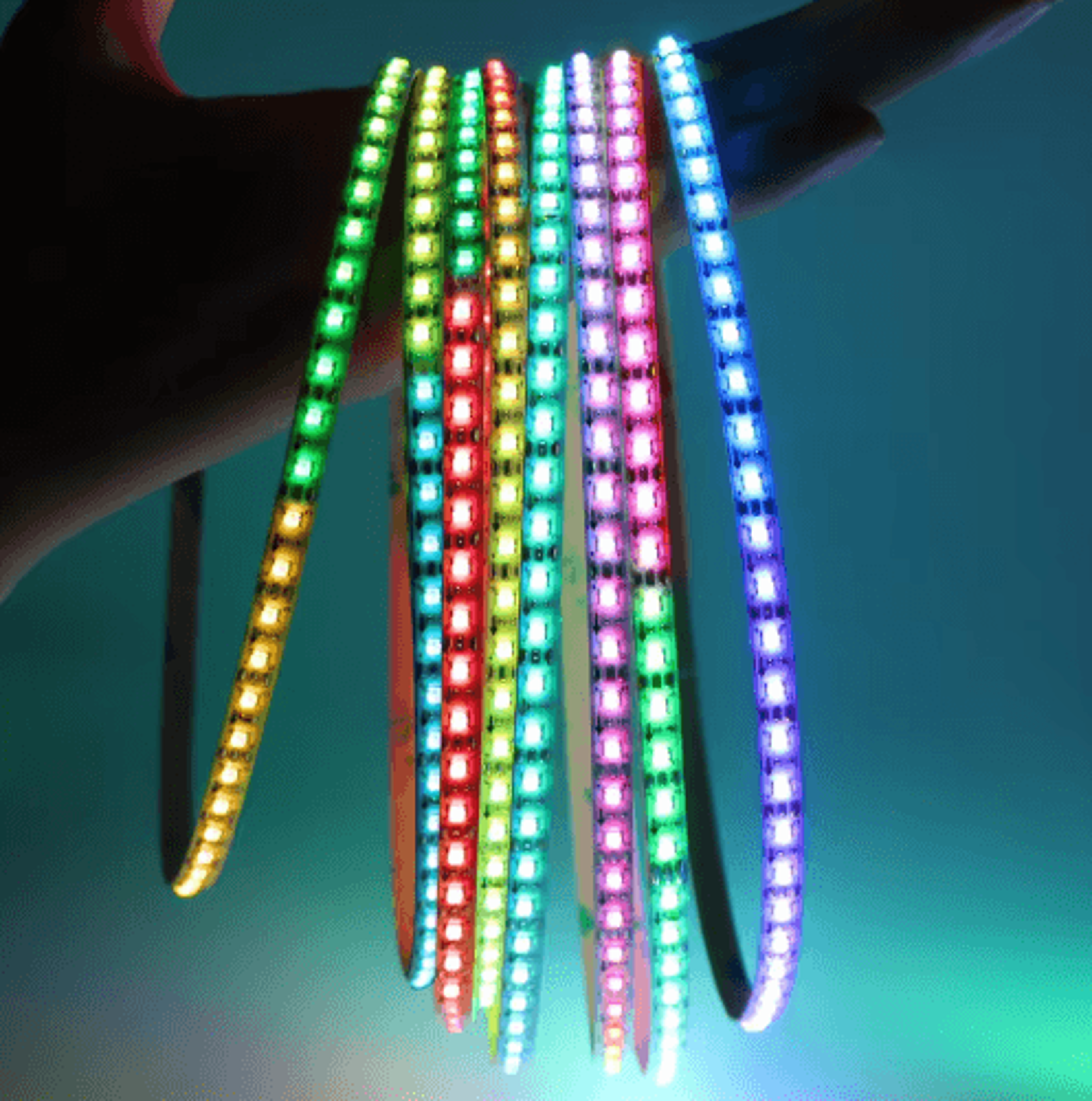 5mm ultra-narrow ws2812b rgbic led strip – dc5v addressable dreamcolor light tape