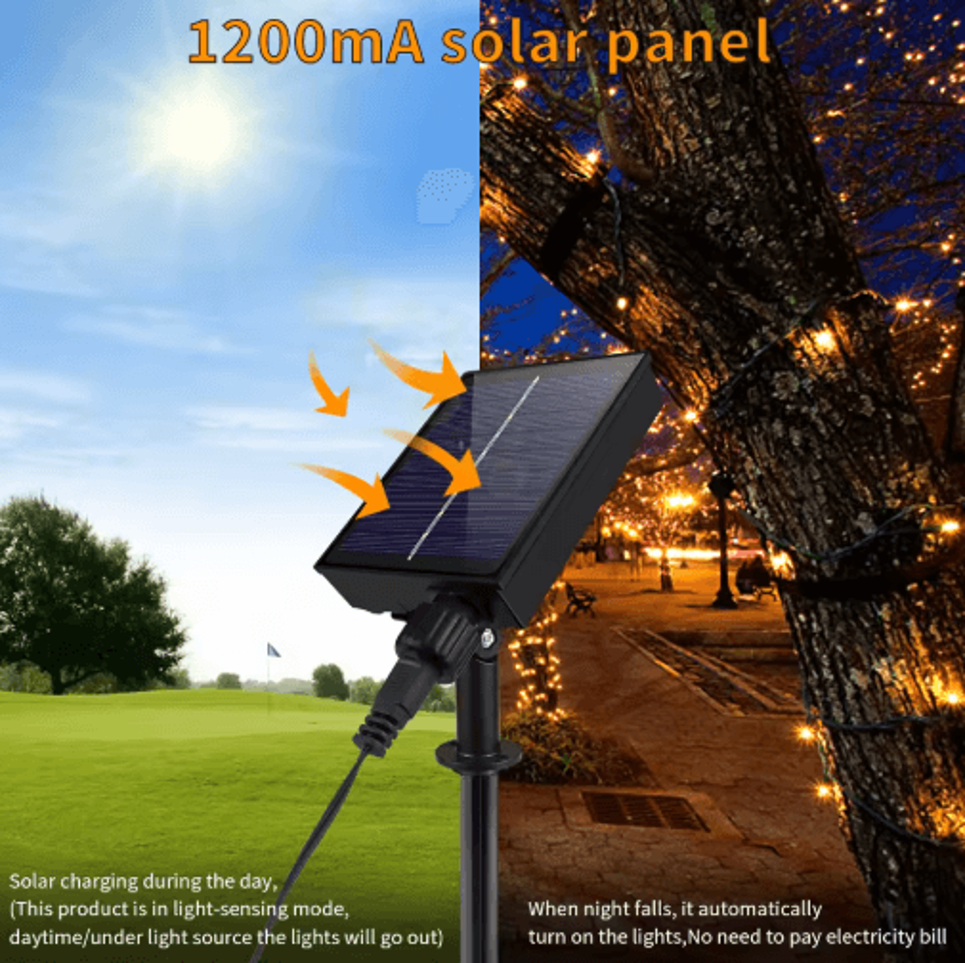 Solar LED Fairy String Lights  Waterproof 10100m Outdoor Garden  Christmas Lights 7