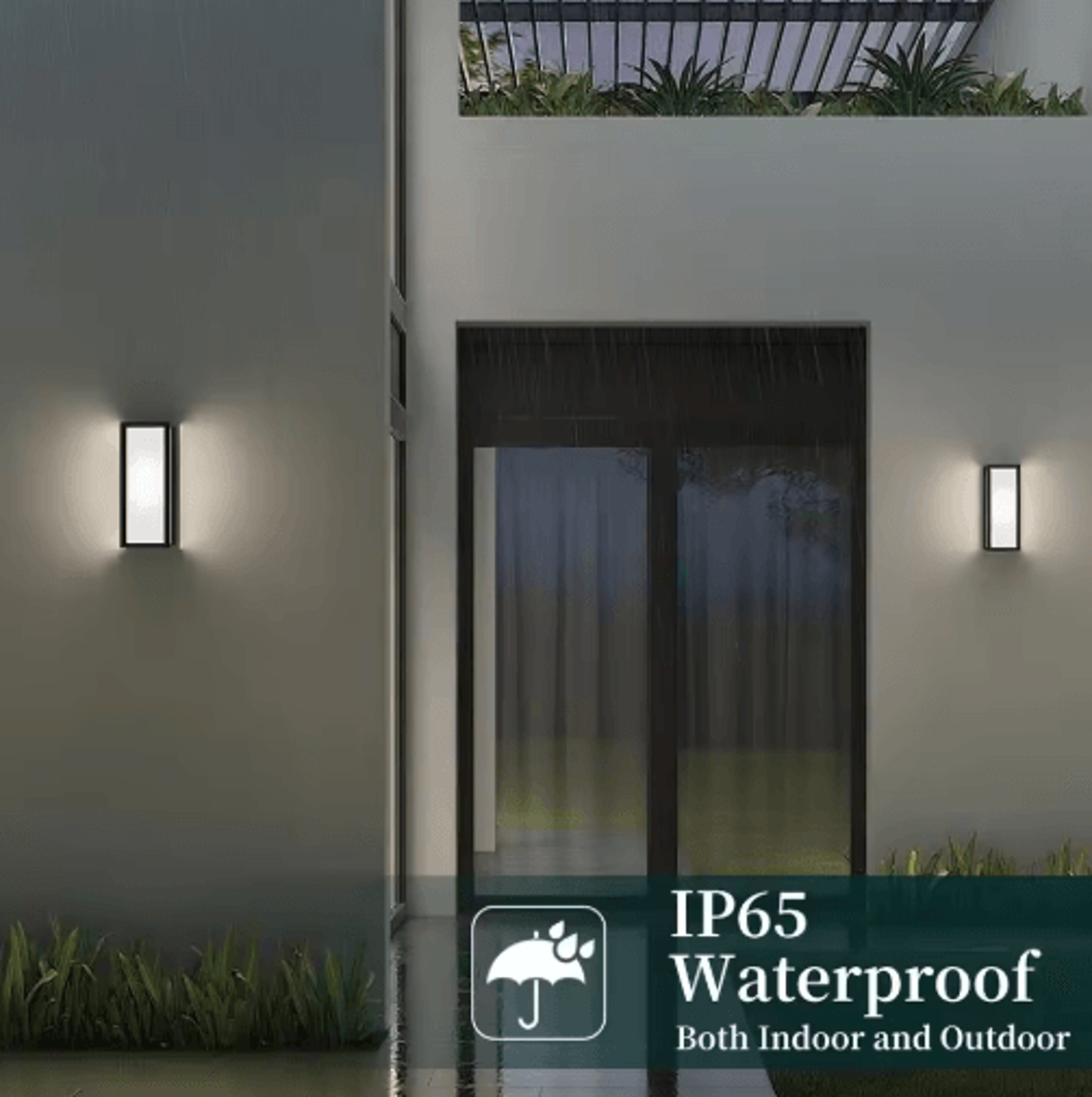 Waterproof Outdoor LED Wall Lamp  Modern 110V220V Porch  Garden Light 12