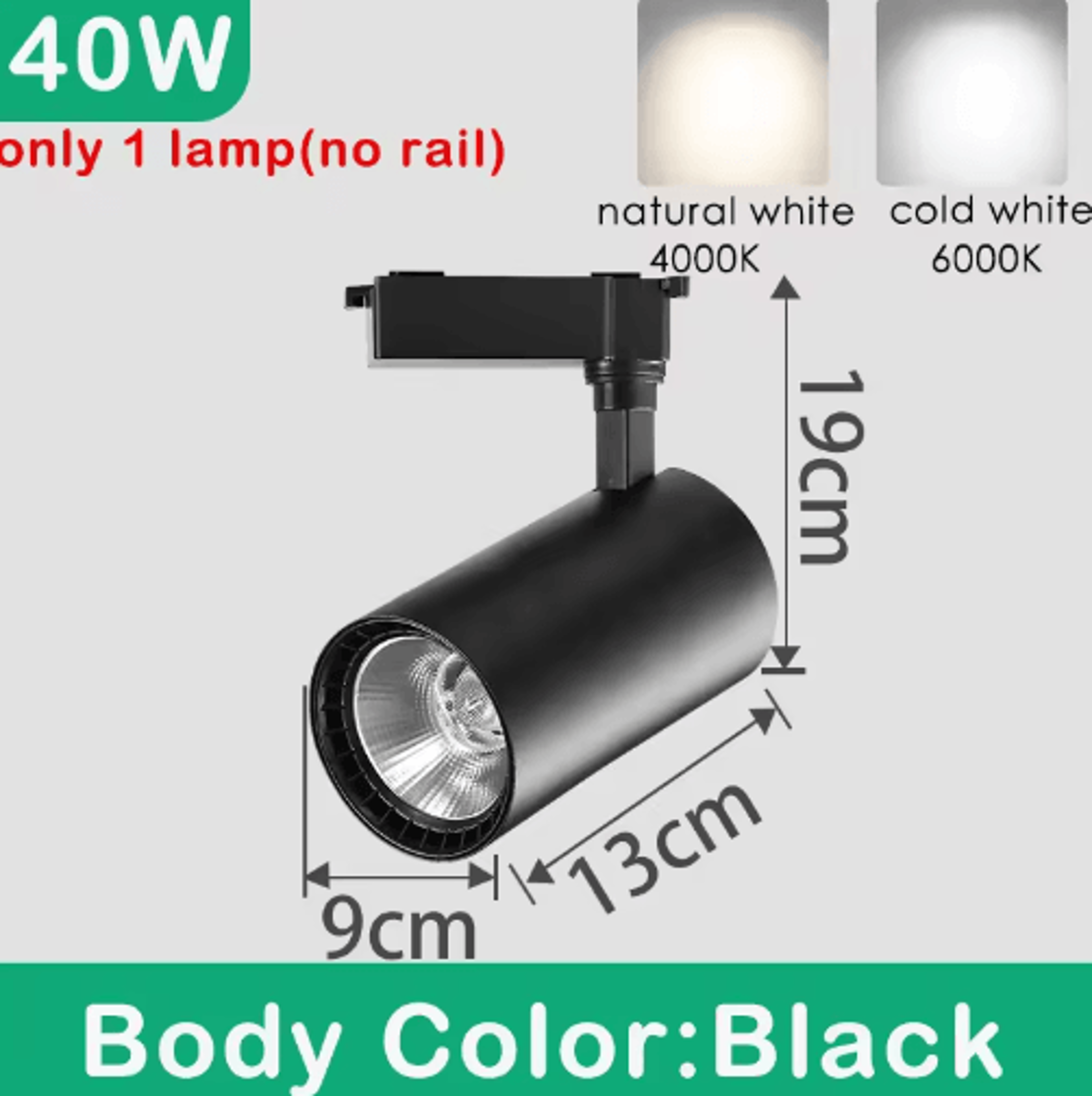 10W20W30W COB LED Track Spotlight  Modern Rail Lighting For Home  Shop 7