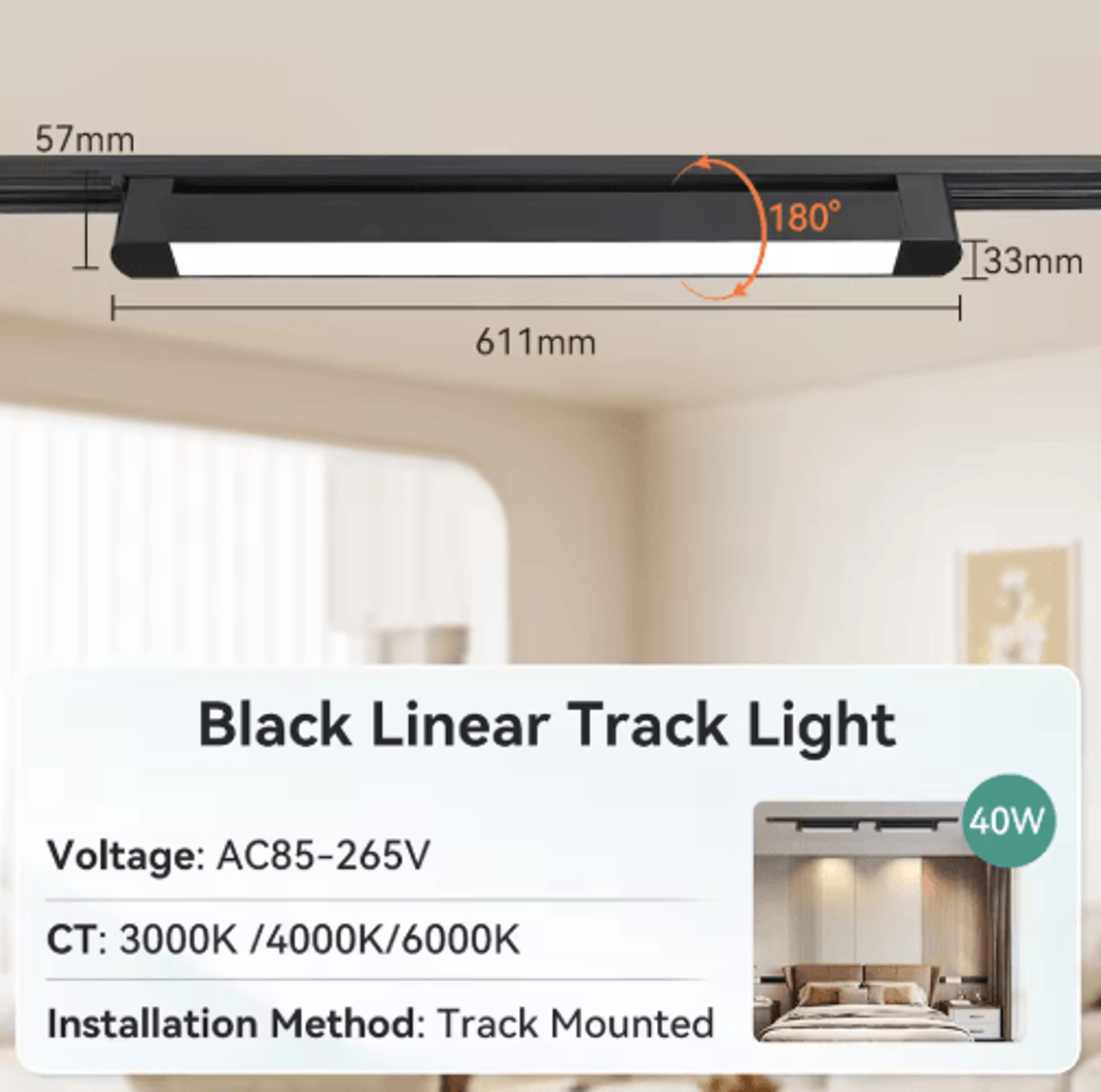10W20W30W COB LED Track Spotlight  Modern Rail Lighting For Home  Shop 5