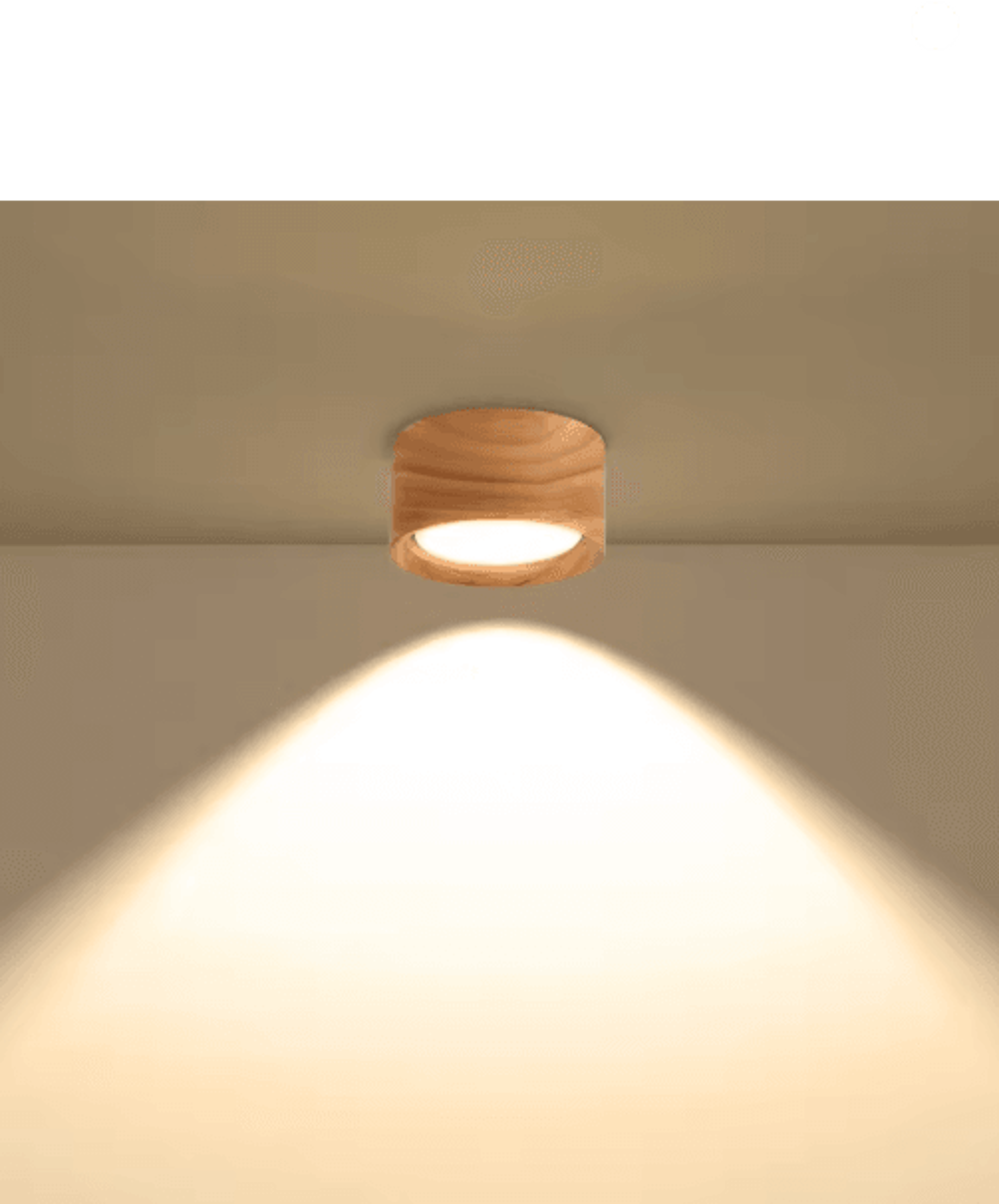 gx53 wooden led ceiling downlight – 220v modern indoor lamp for home