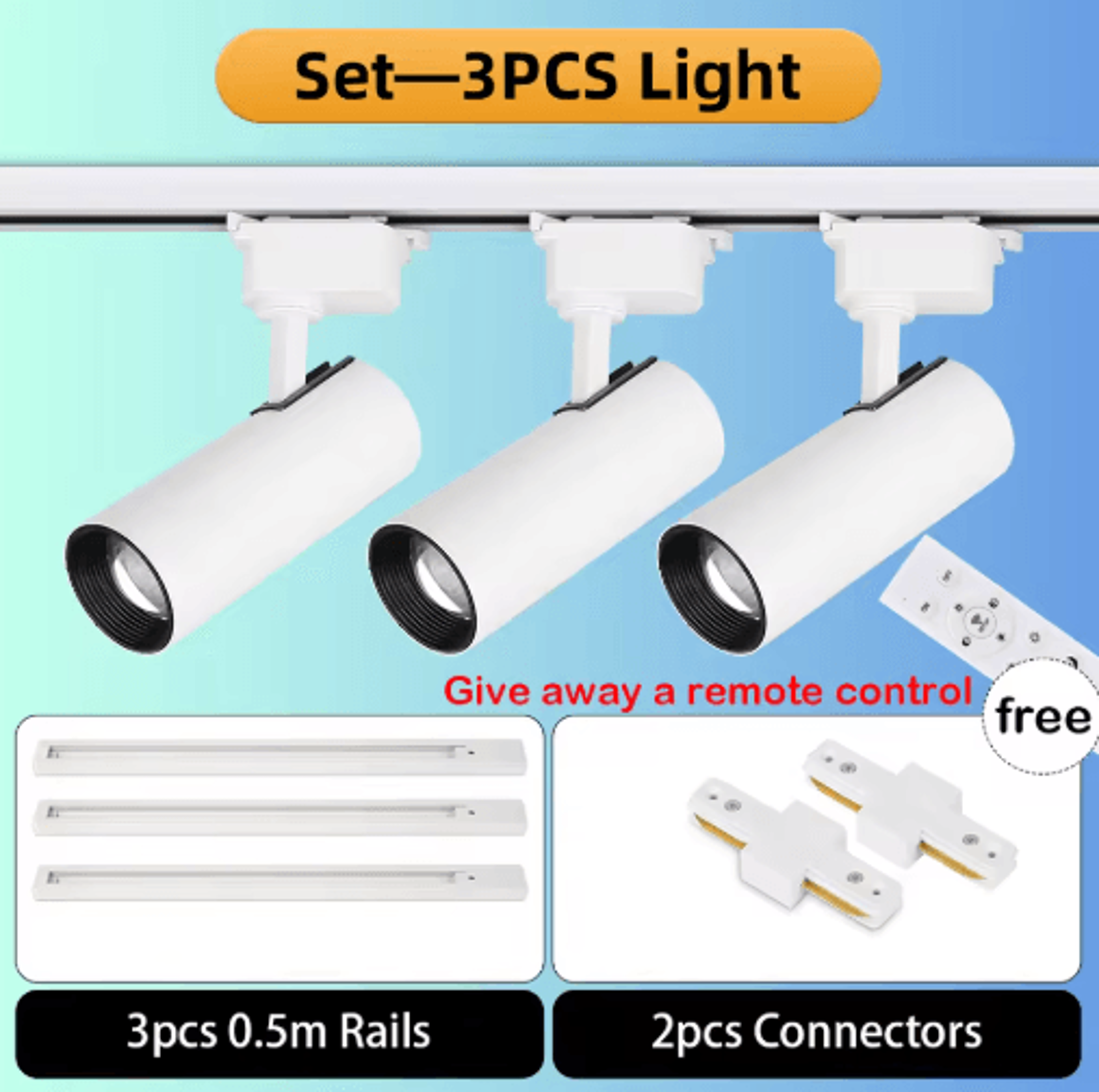 20W Dimmable LED Track Light  Modern Ceiling Rail Spotlight For Home 1