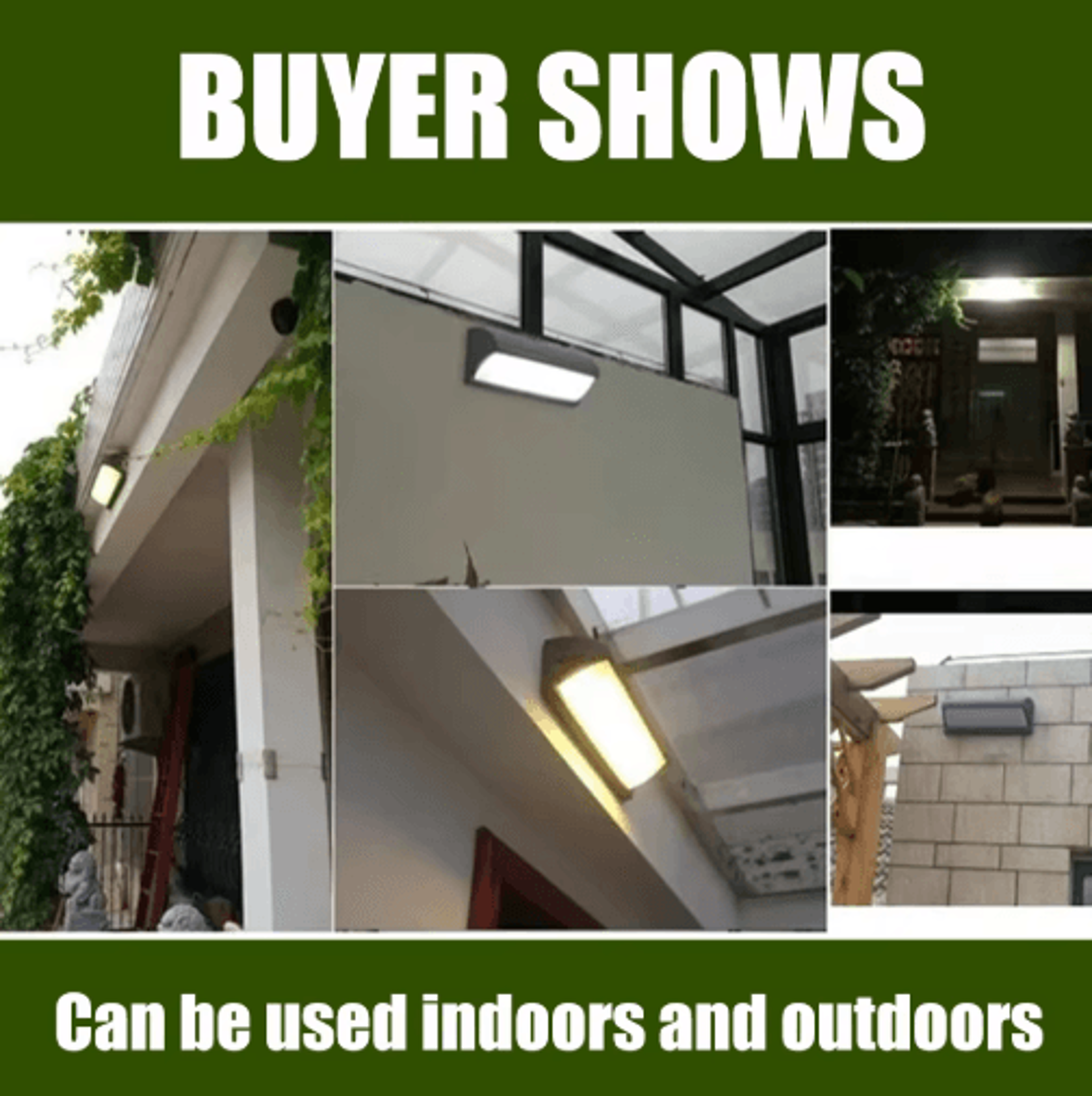 Waterproof Outdoor LED Wall Light  110V To 220V Modern Porch  Garden Lamp 12