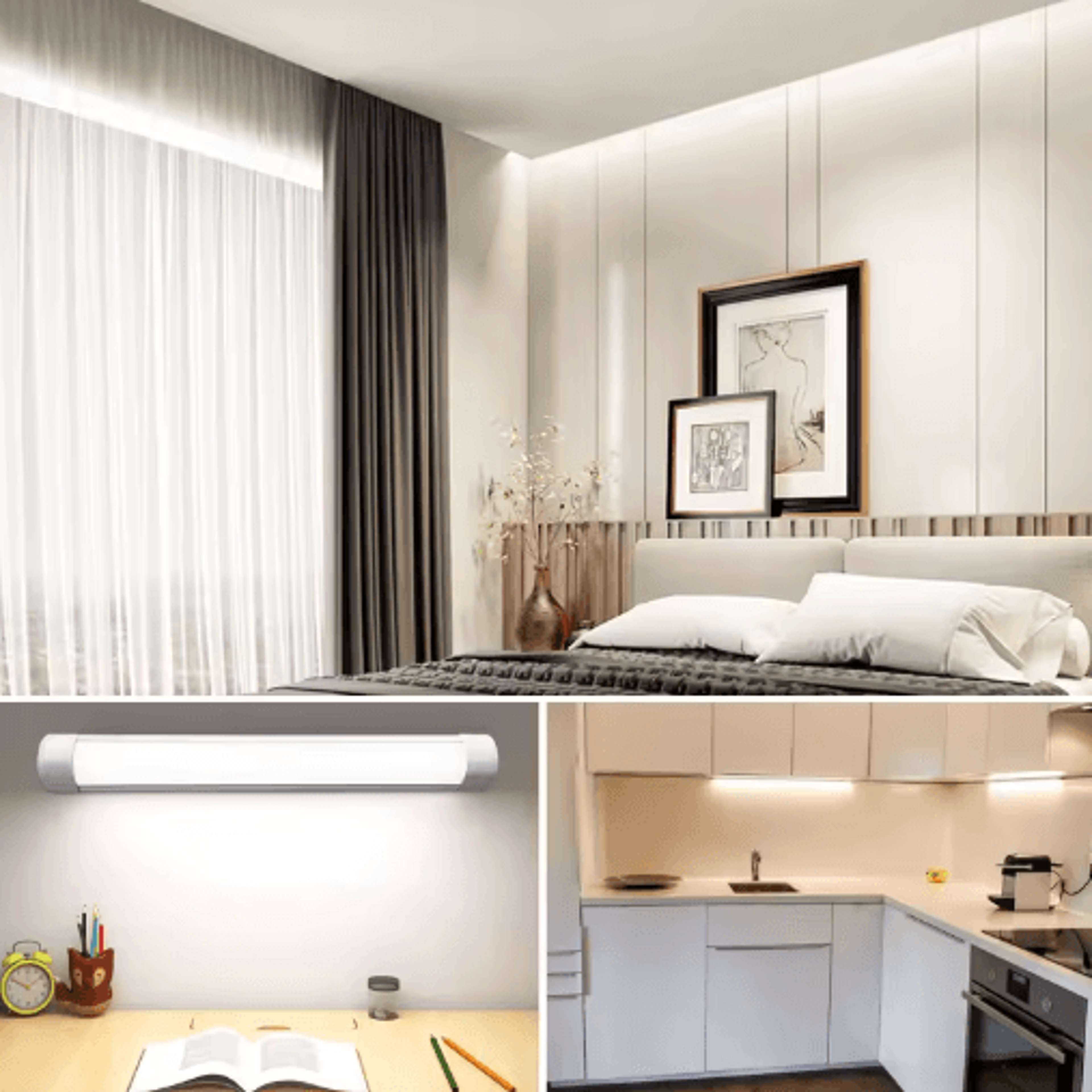 UltraThin LED Under Cabinet Light  10W20W Kitchen Tube Bar Lamp 14