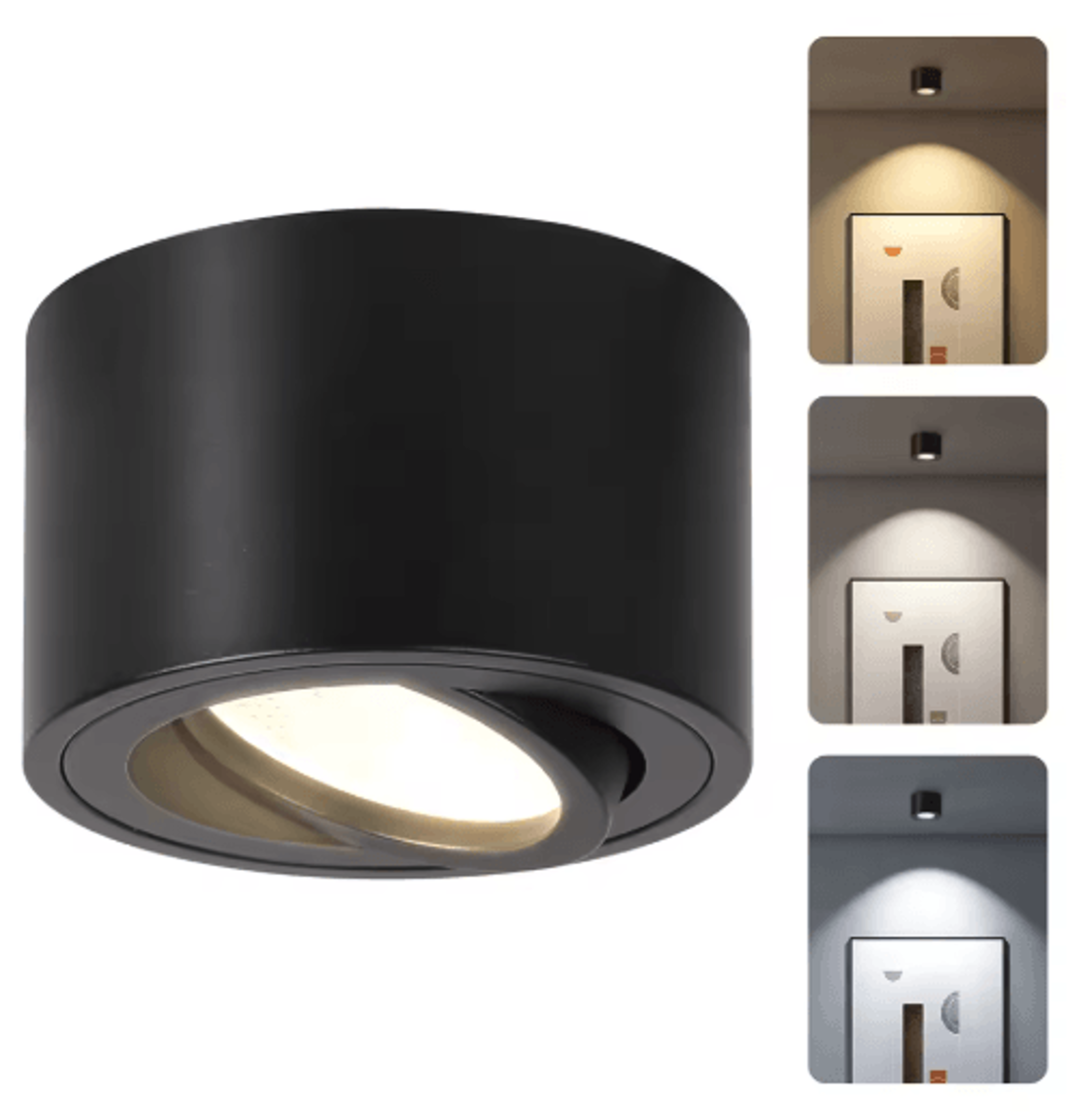 Adjustable GU10 LED Ceiling Spotlight  Surface Mounted Light For Home 2