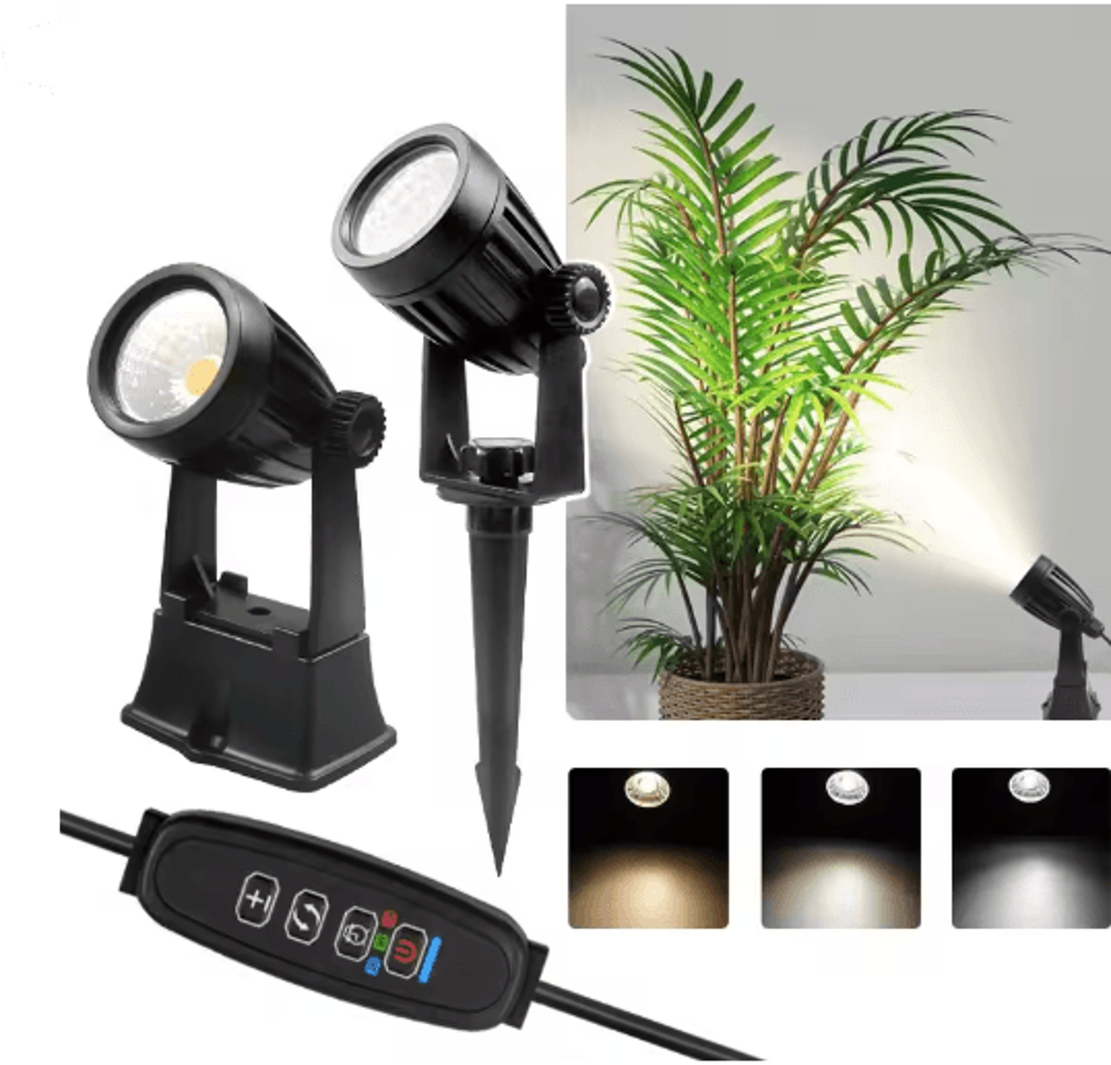 5w usb led plant spotlight – dimmable indoor uplight for home decor