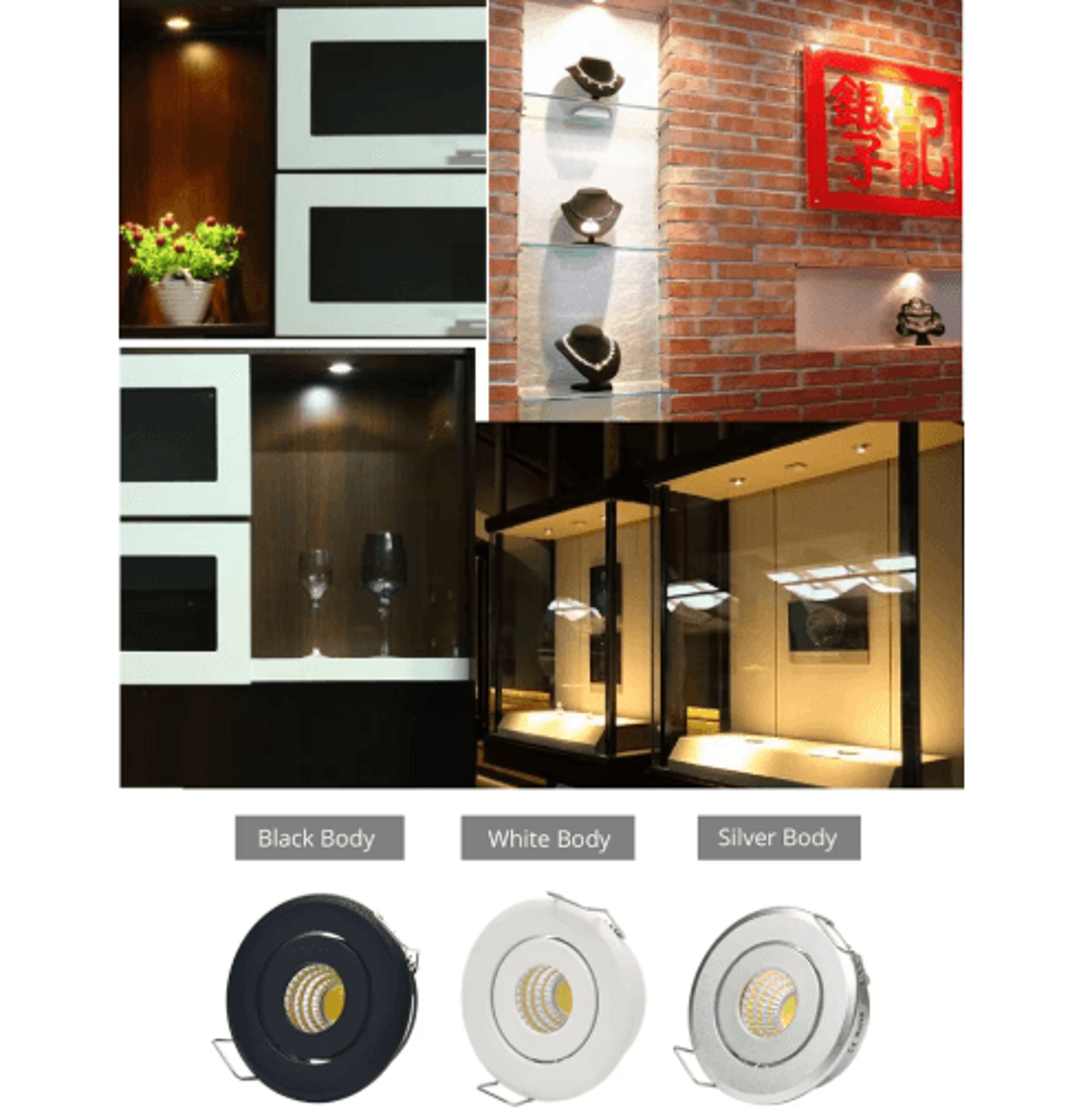 3W Mini COB LED Recessed Downlight  Starry Sky Ceiling  Cabinet Spotlight 1