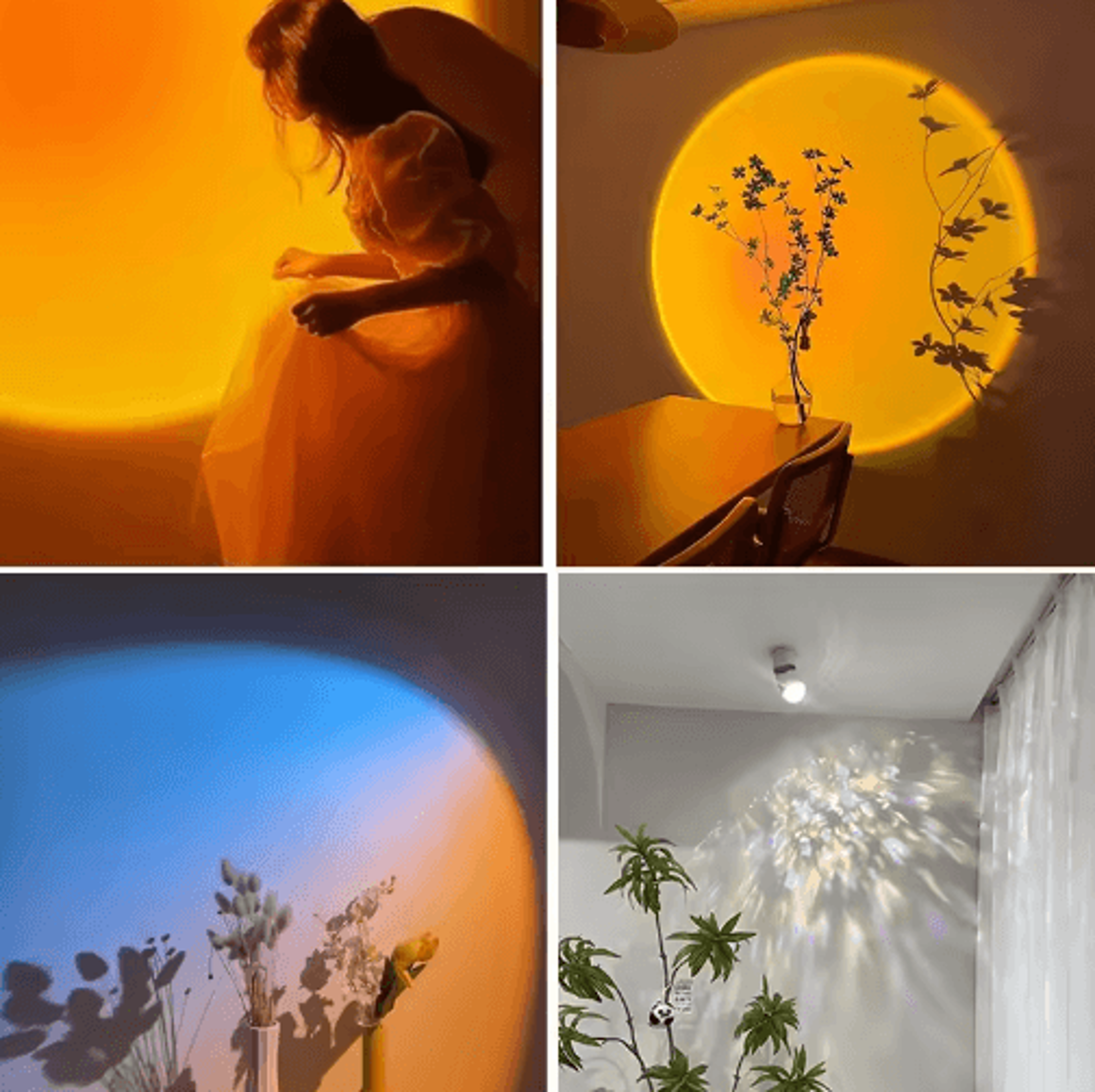 modern led sunset spotlight – adjustable surface mounted ceiling light