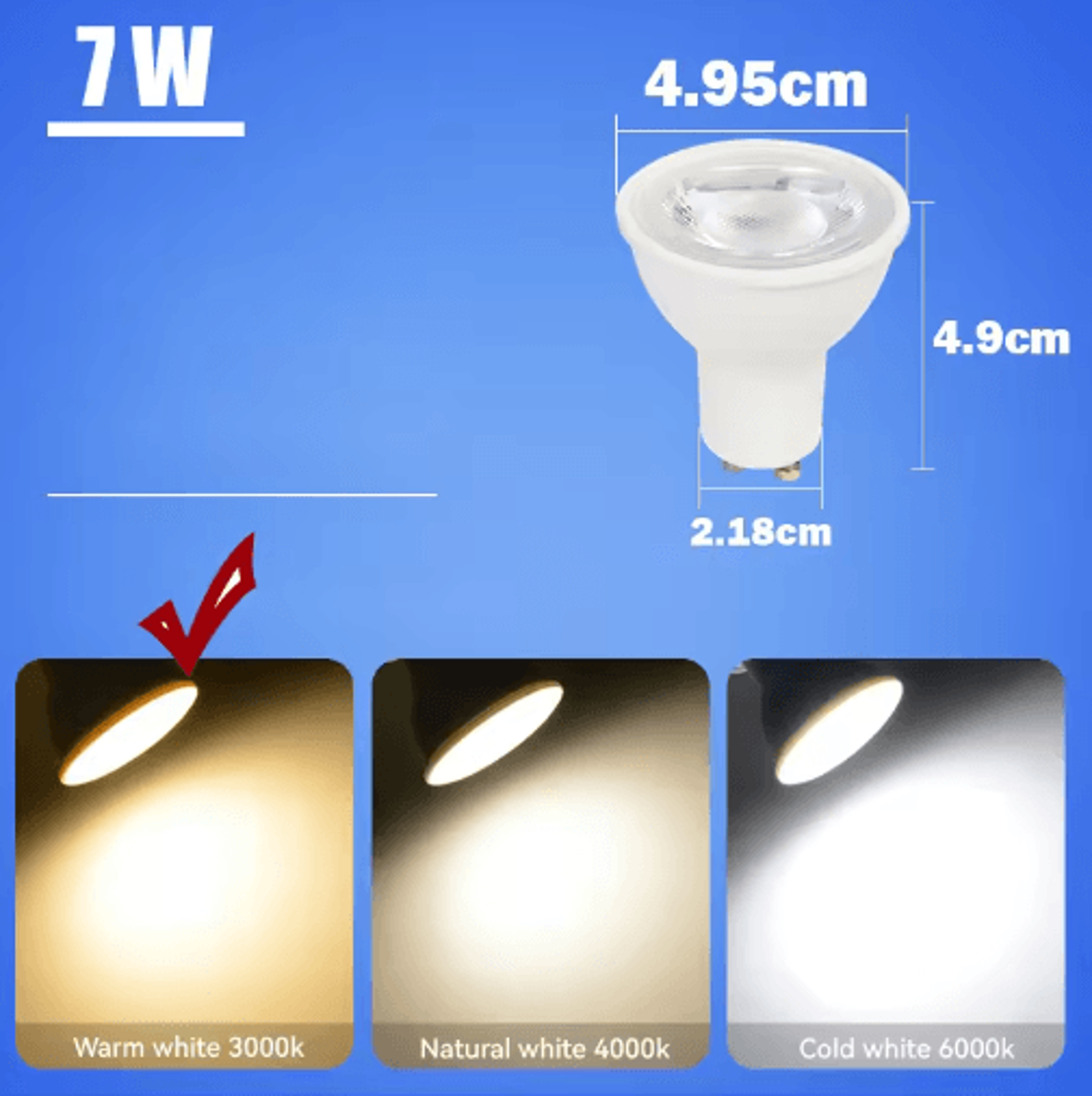 GU10 IP65 Waterproof Recessed Downlight  25W Max Ceiling Spotlight 9