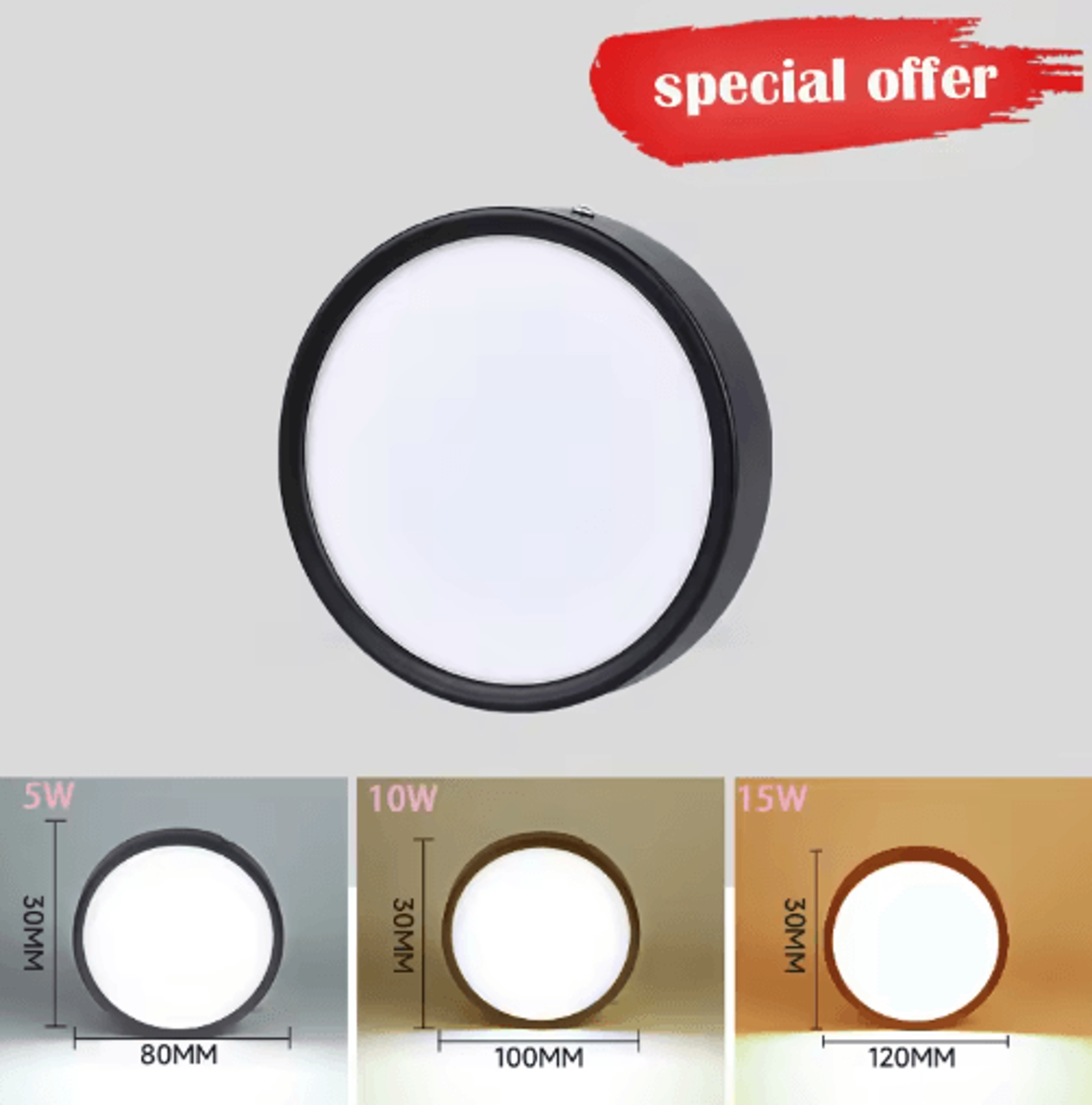 10W15W25W Foldable LED Ceiling Downlight  UltraThin Surface Mounted Spotlight 1