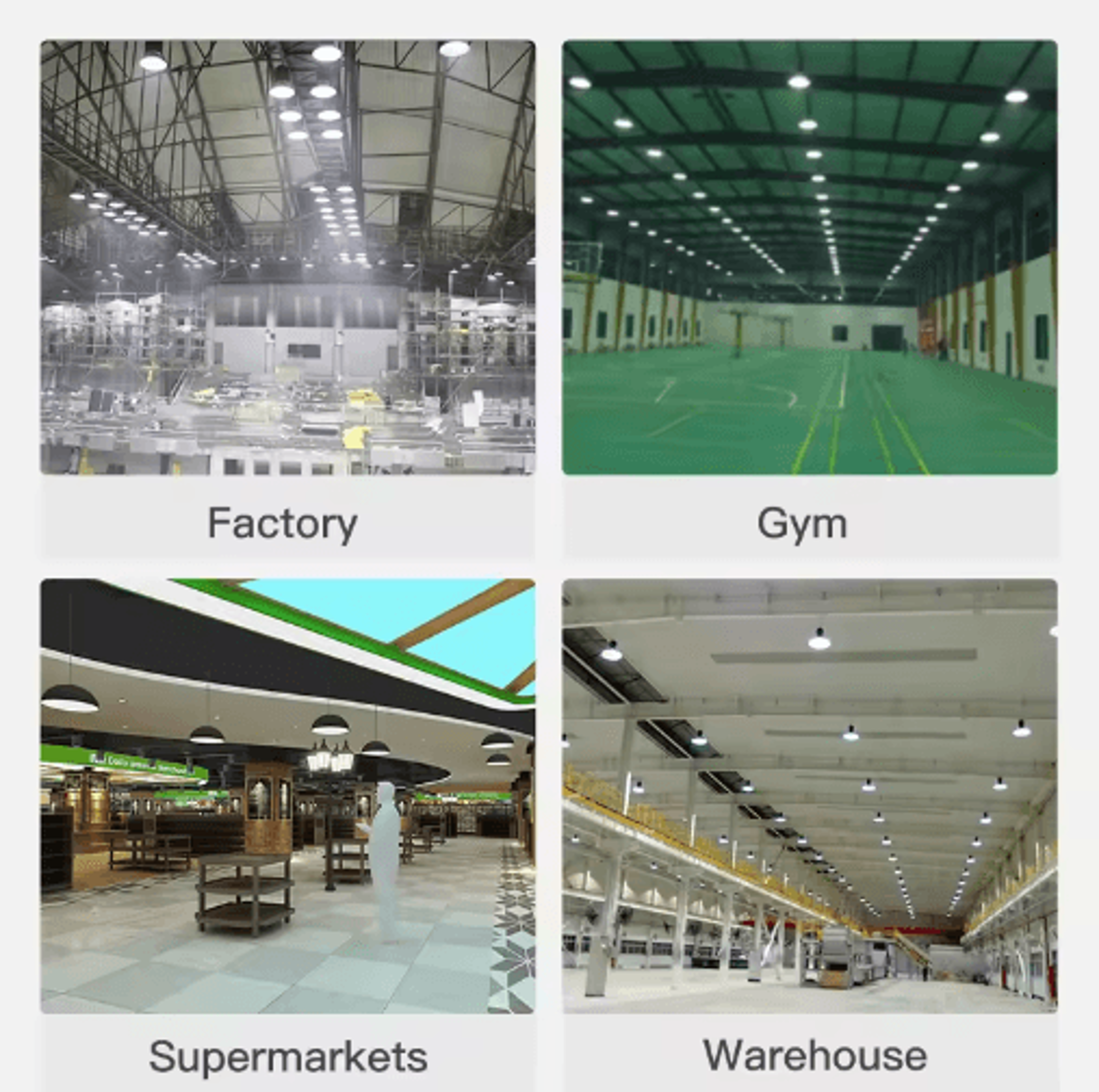 150W200W LED High Bay Light  Super Bright Industrial Garage Lighting 13