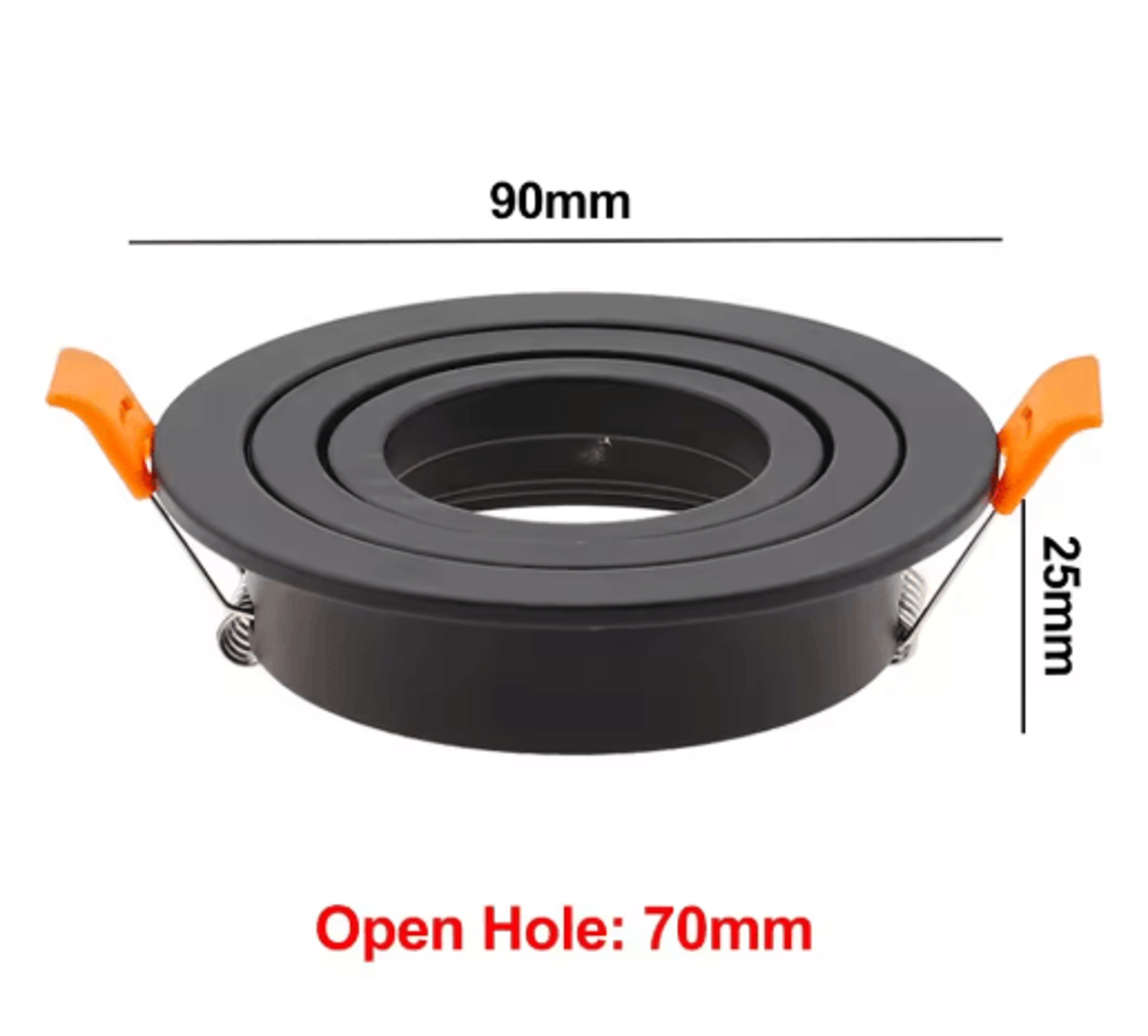 10PCS GU10 Recessed Downlight Frames  Ceiling Spotlight Mounting Fixtures 4