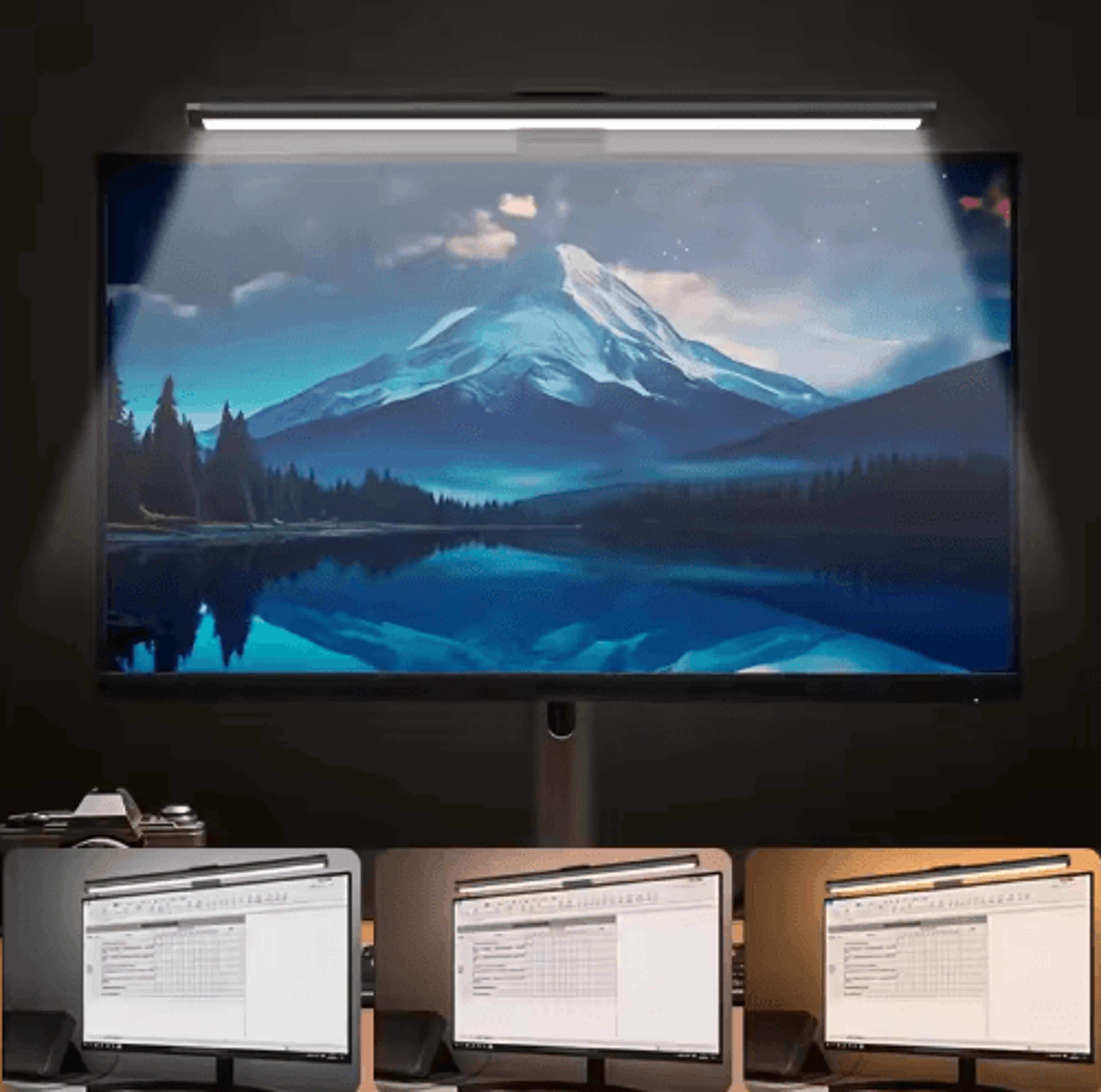 USB LED Monitor Light Bar  3Color Portable Laptop Screen Lamp 1