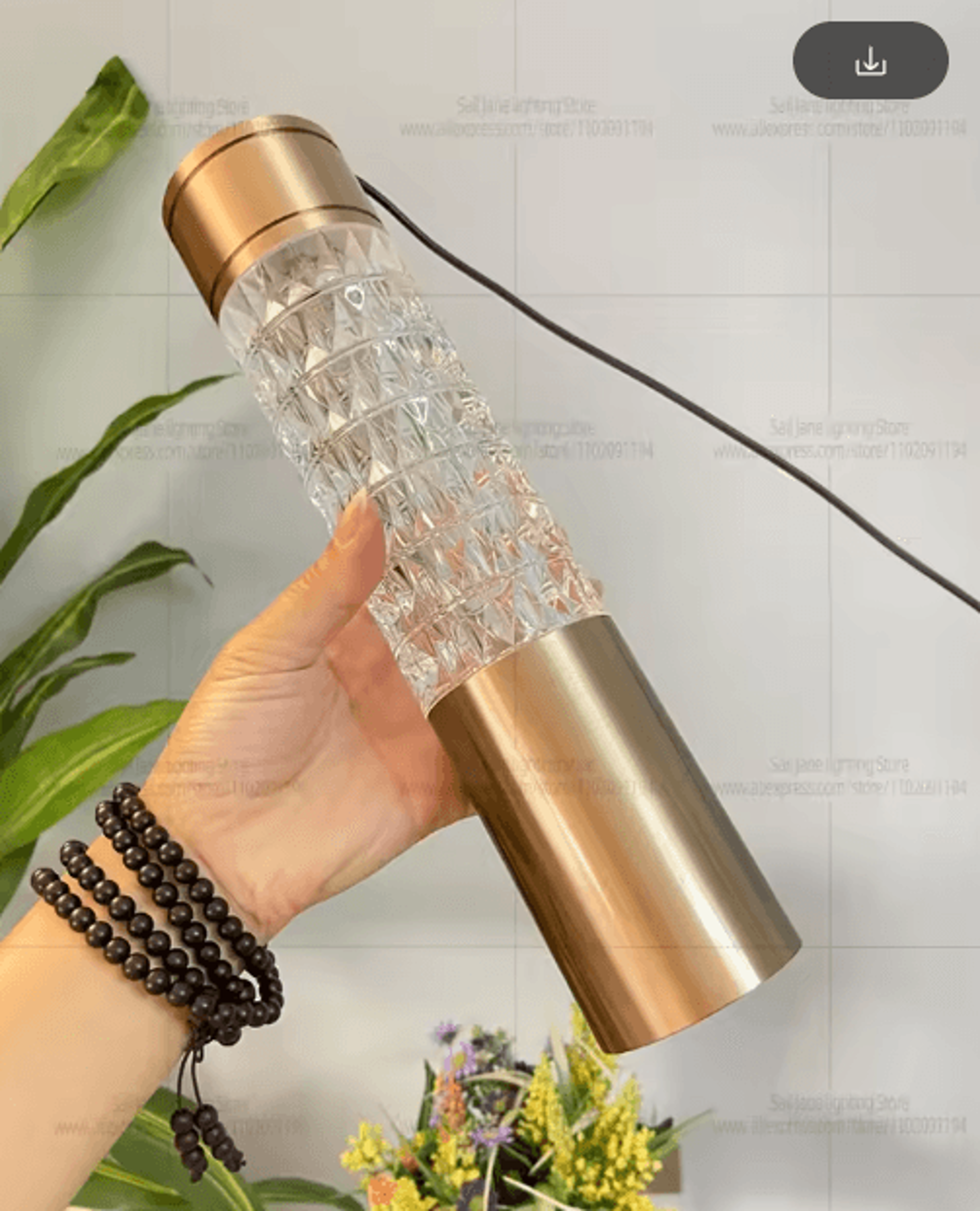 Modern Luxury Gold Cylinder Chandelier  Elegant Staircase Pendant Light 13