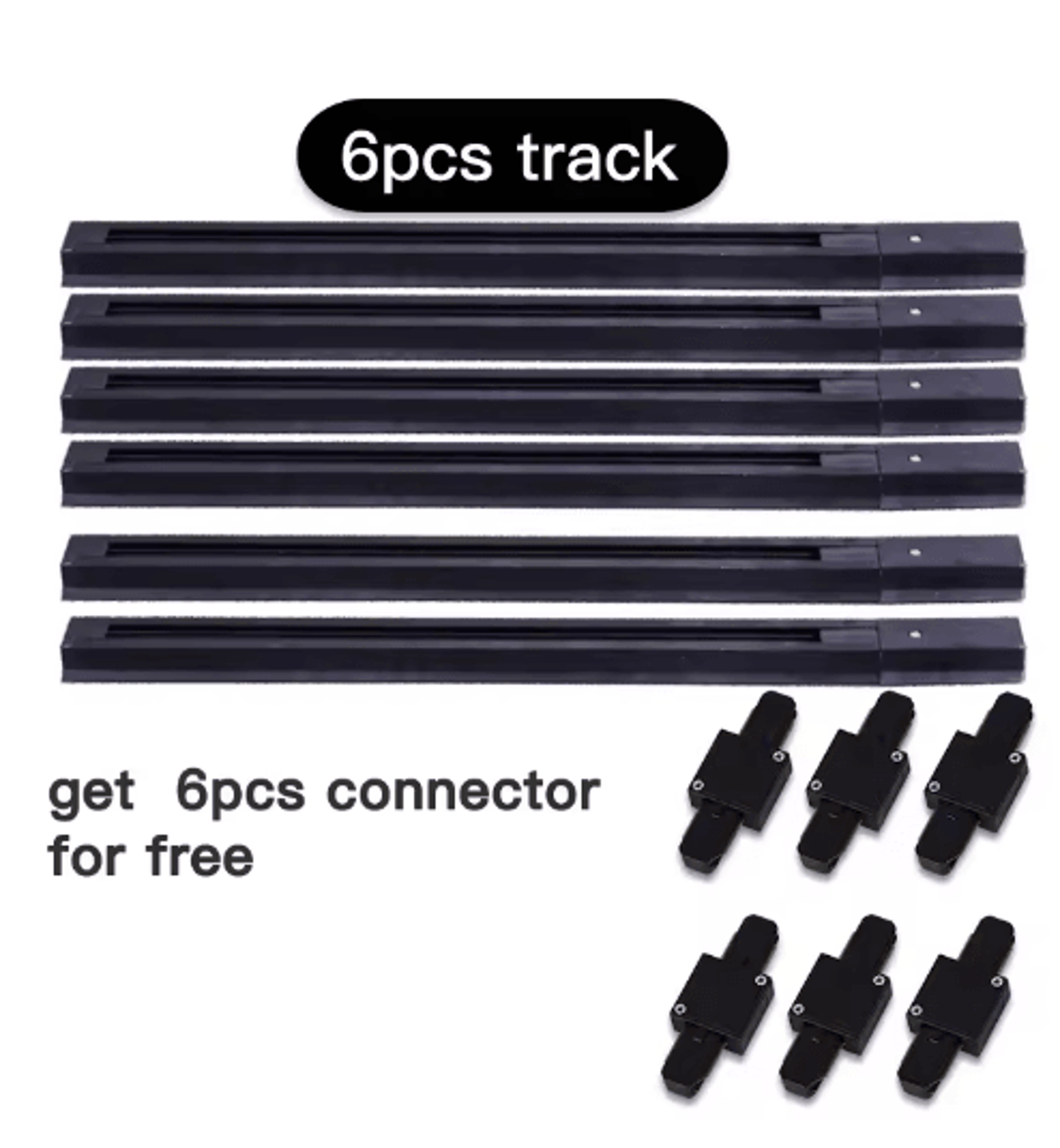 05M1M LED Track Rail Kit  Straight  LShaped Connectors For Ceiling Spotlights 2