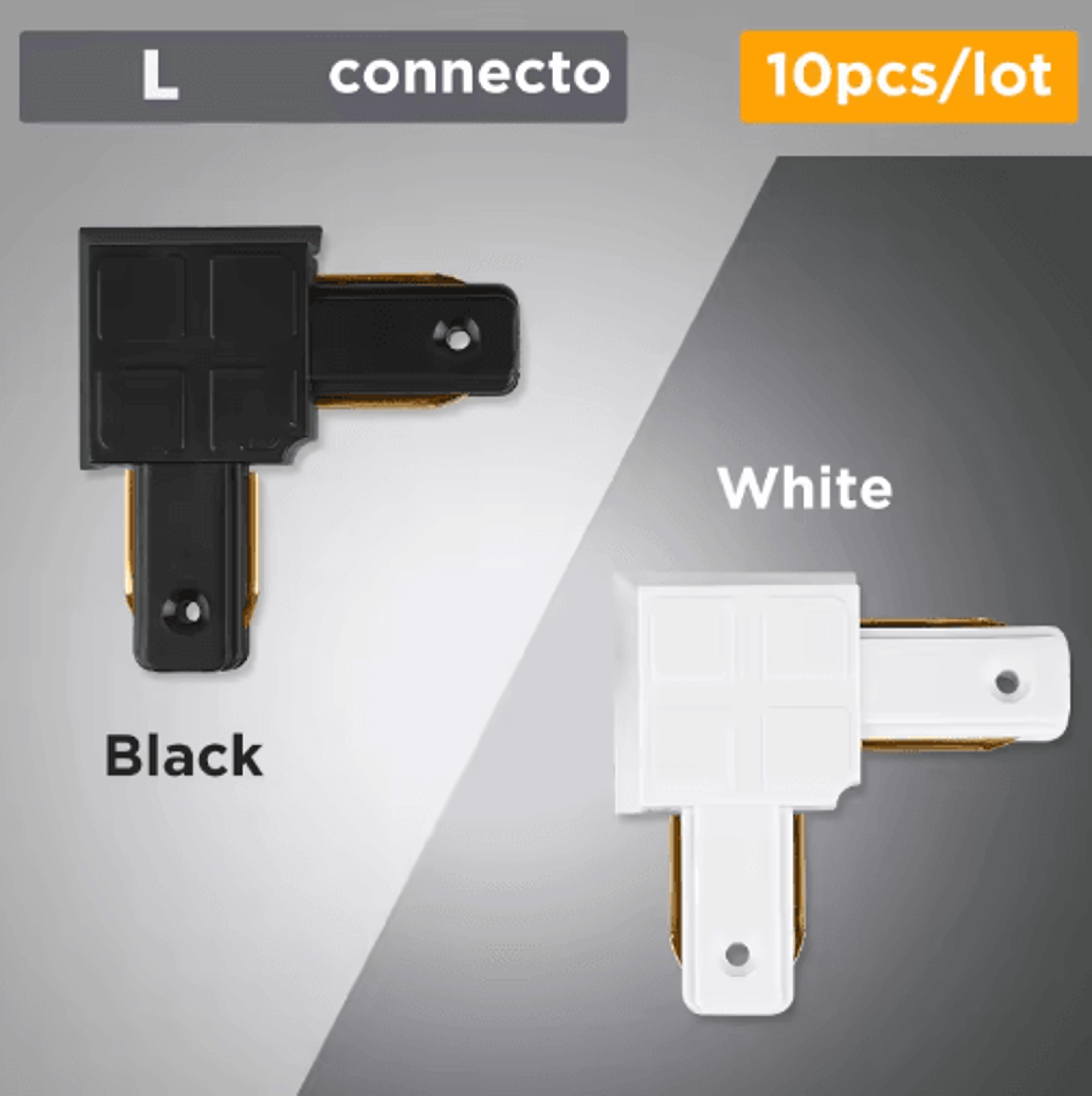 05M1M LED Track Rail Kit  Straight  LShaped Connectors For Ceiling Spotlights 9