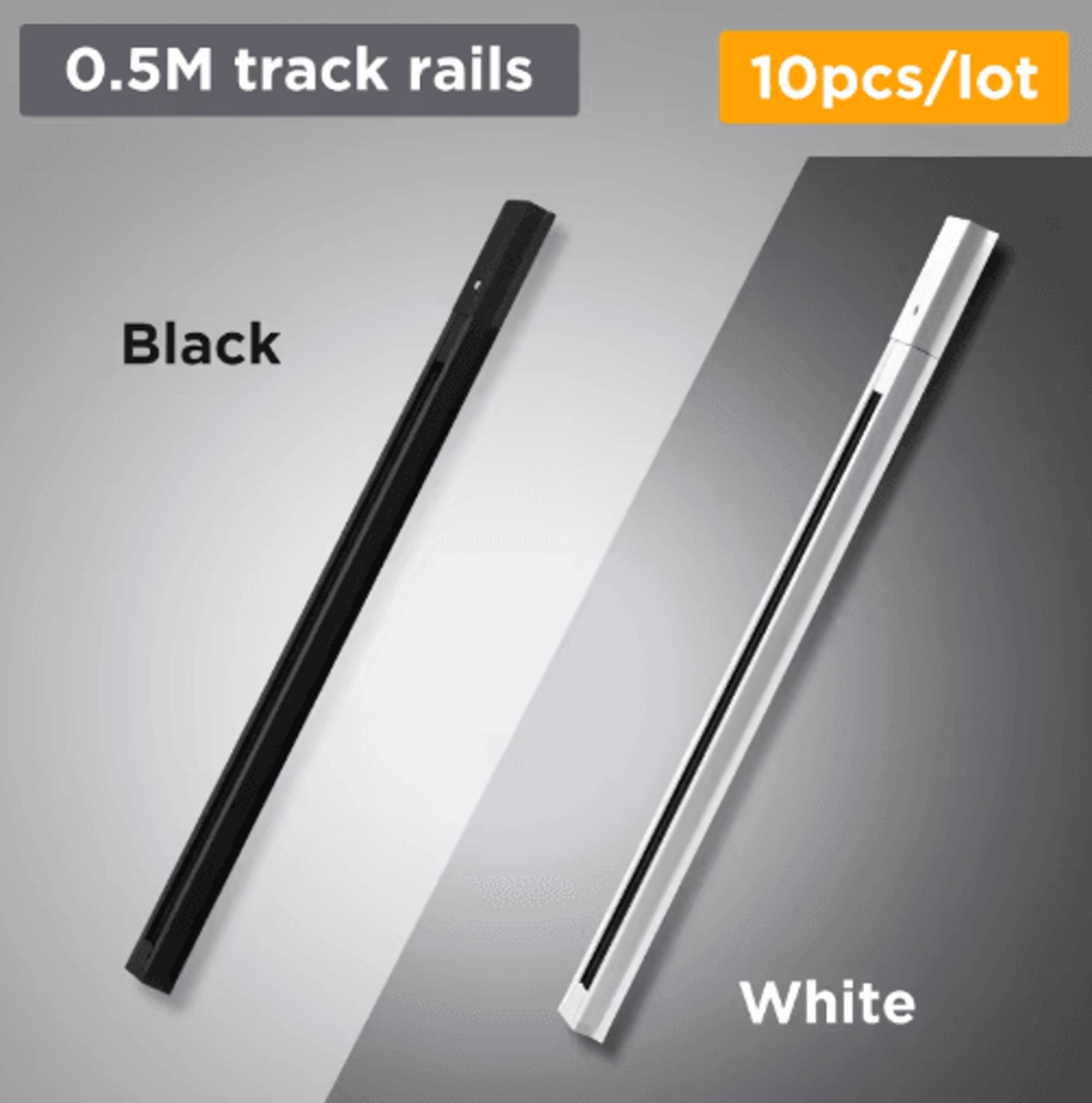05M1M LED Track Rail Kit  Straight  LShaped Connectors For Ceiling Spotlights 16