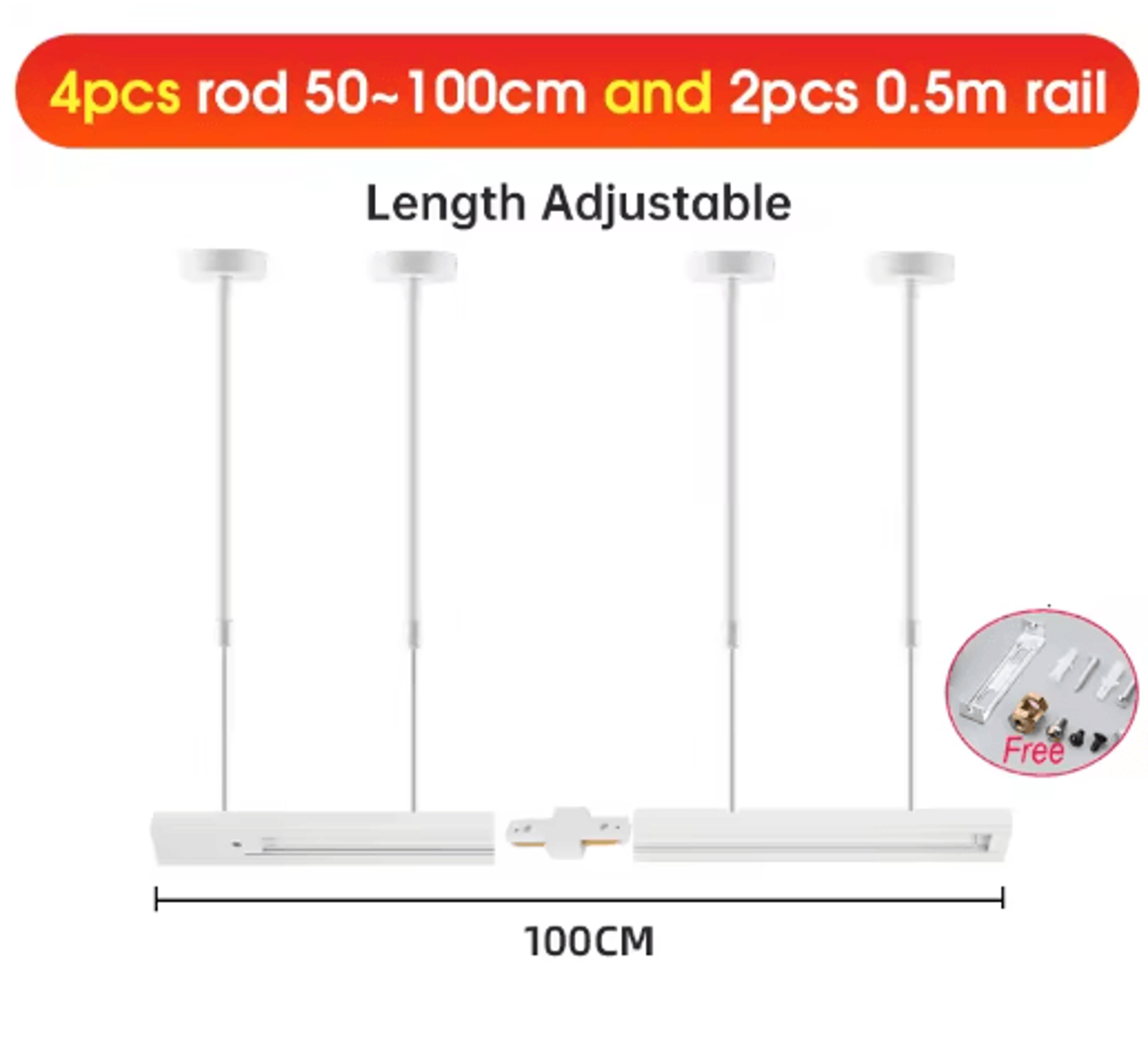 20W30W40W LED Track Lighting Set  220V Ceiling Rail Spotlights 2