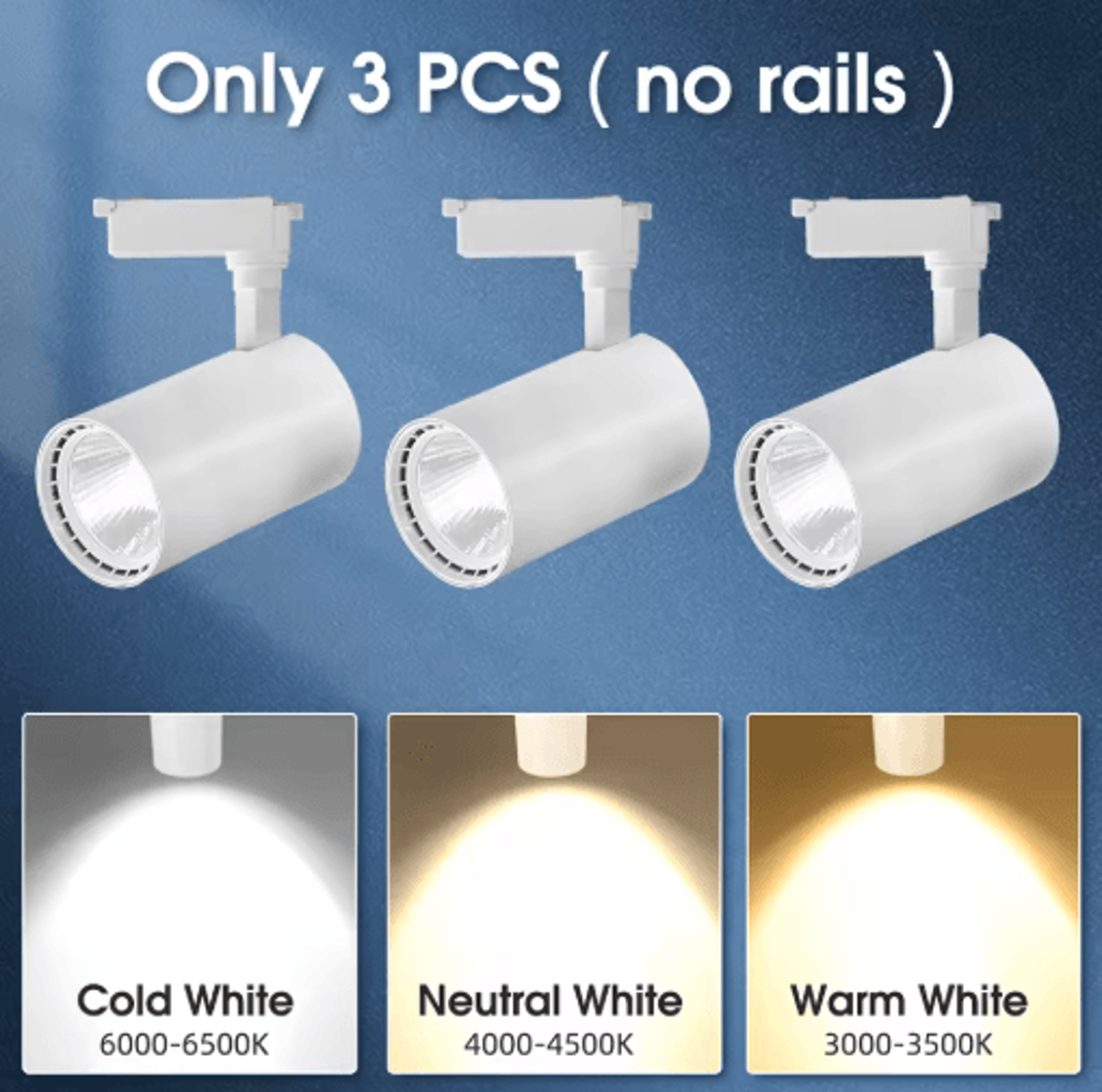 20W30W40W LED Track Lighting Set  220V Ceiling Rail Spotlights 7