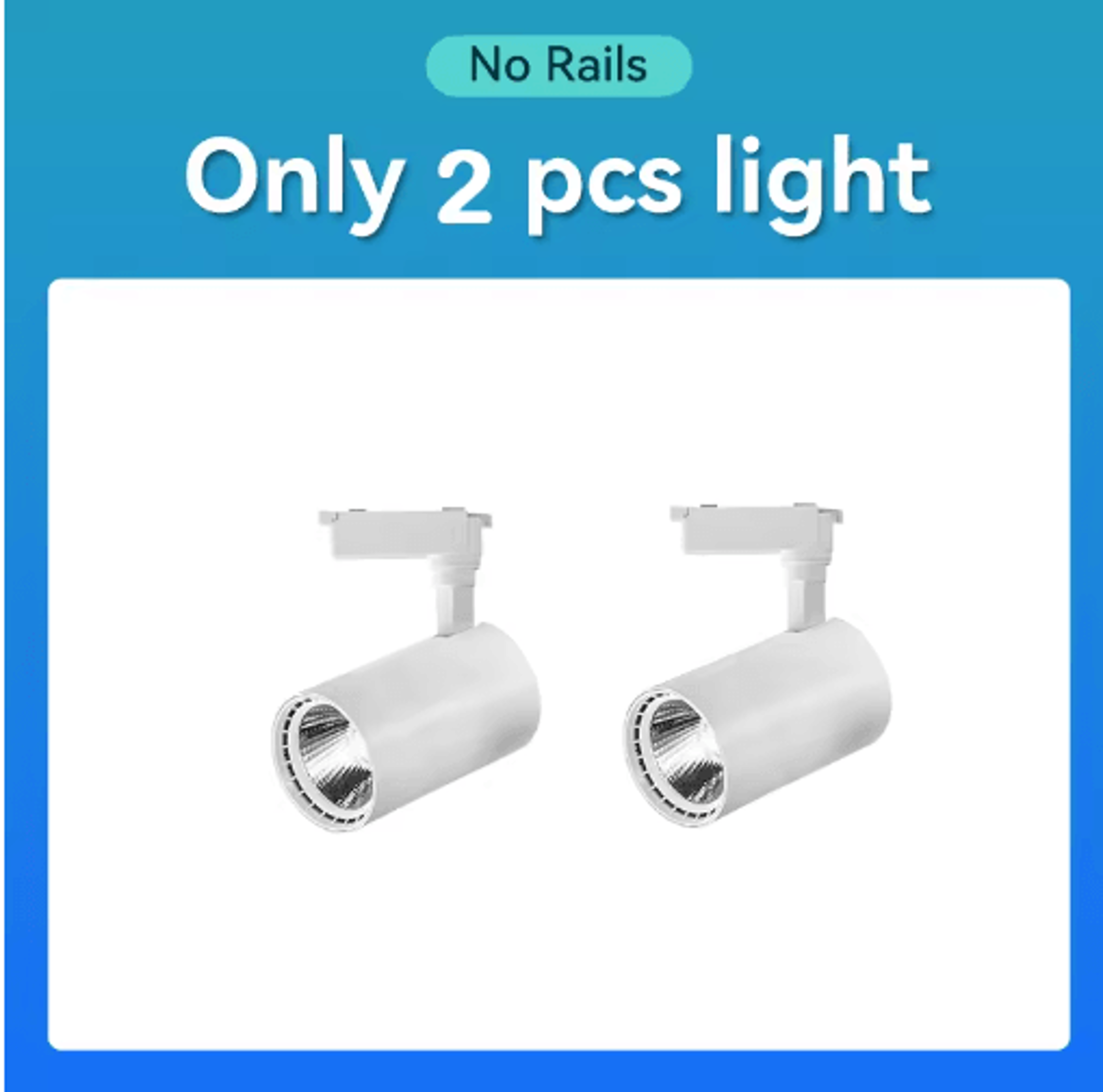 110V Tricolor LED Track Lighting Set  Ceiling Rail Spotlights For Home  Shop 18