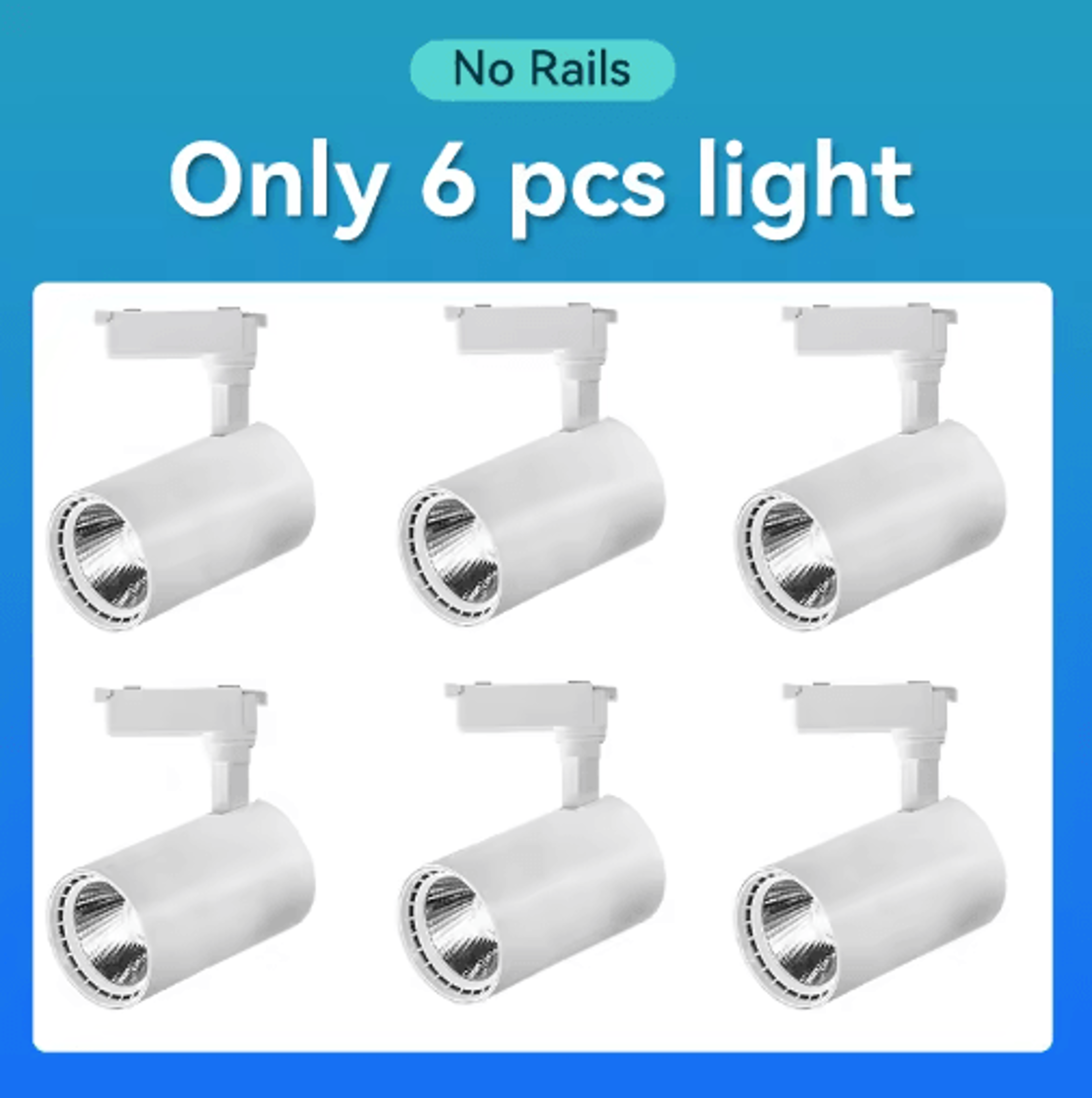 110V Tricolor LED Track Lighting Set  Ceiling Rail Spotlights For Home  Shop 13