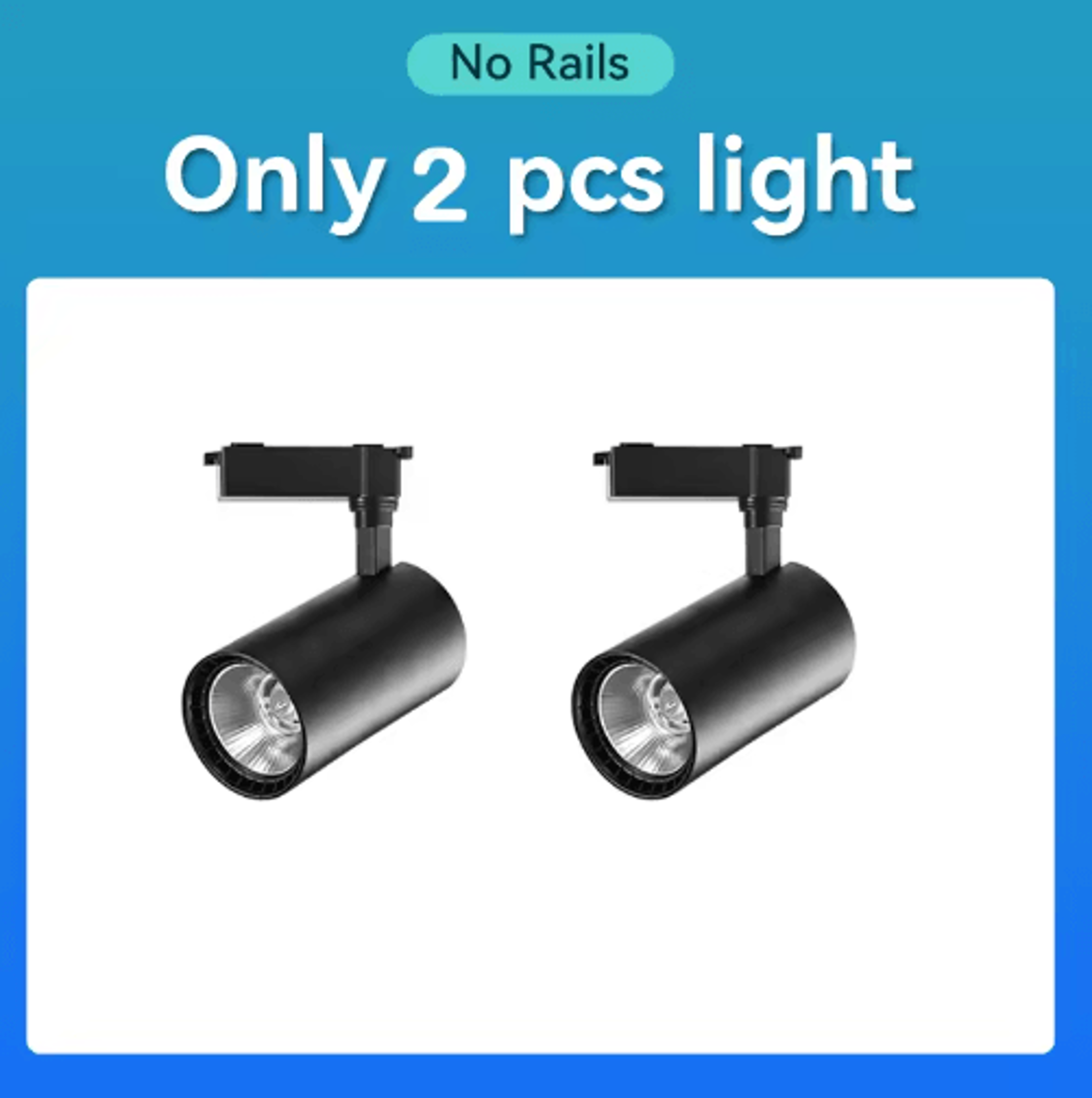 110V Tricolor LED Track Lighting Set  Ceiling Rail Spotlights For Home  Shop 17