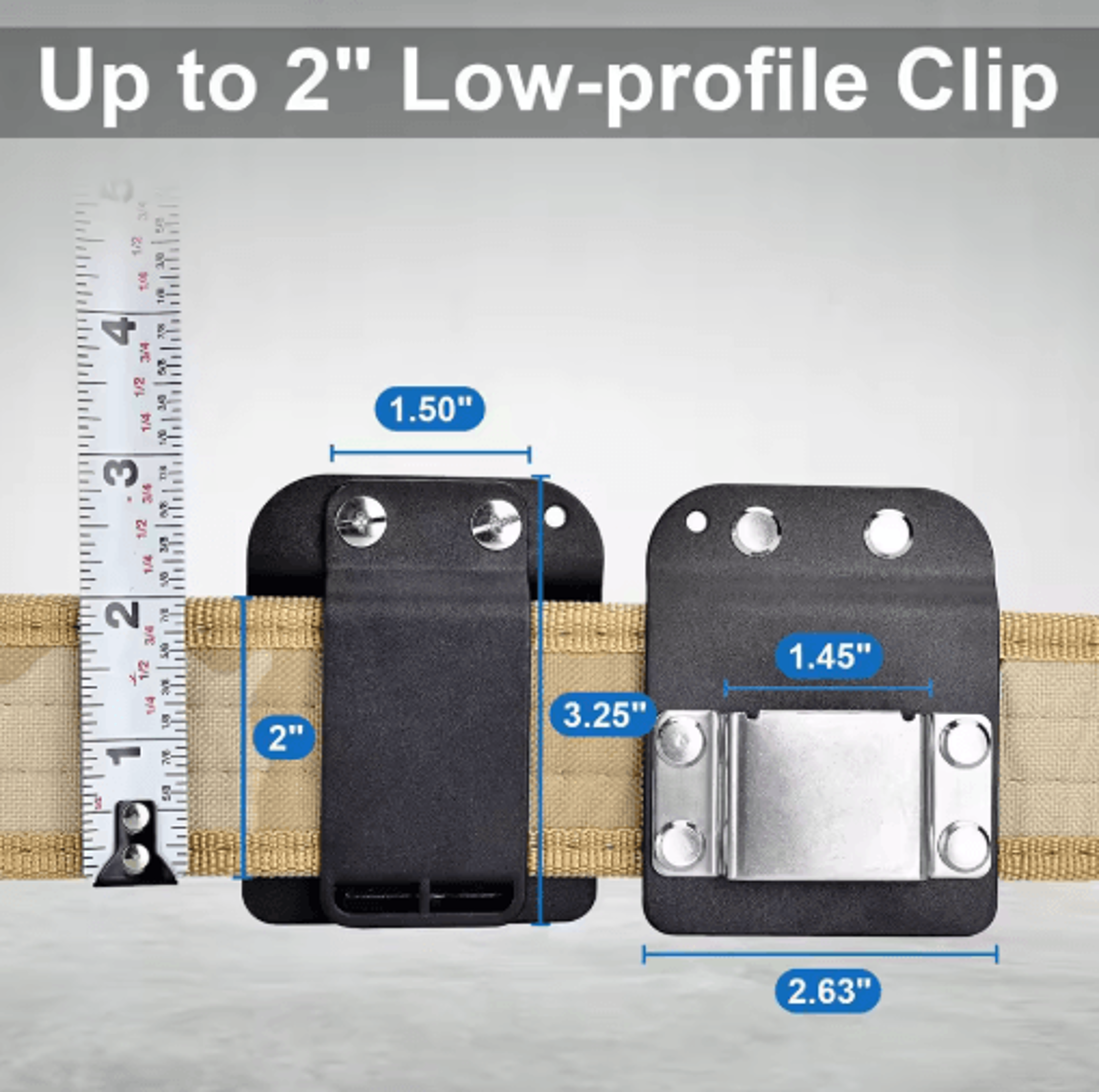 Stainless Steel Drill Belt Clip  HeavyDuty Tool Holder For Electric Drills 1