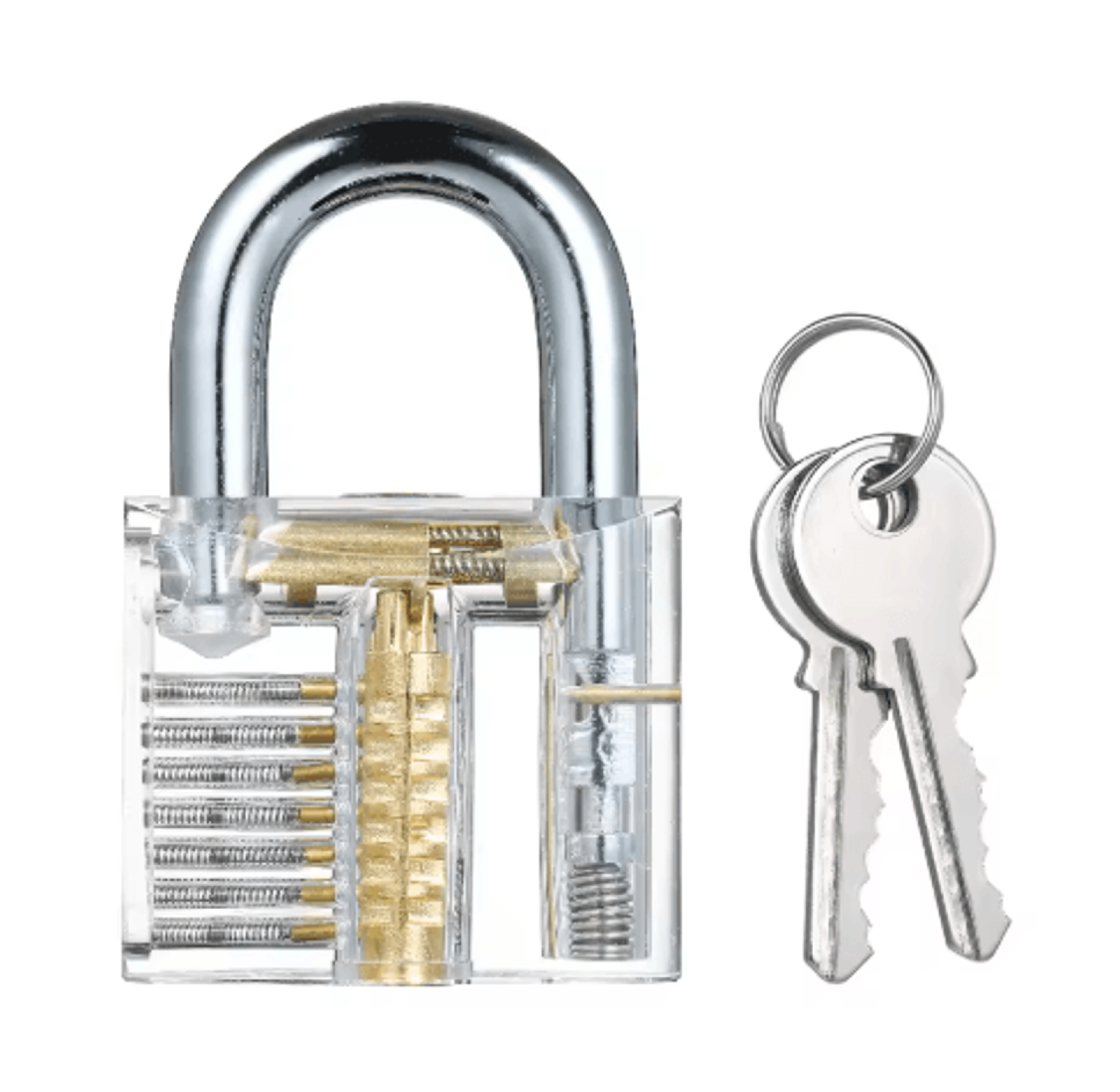 8PCS Transparent Practice Lock Set  Visible Locksmith Training Kit For Beginners 4