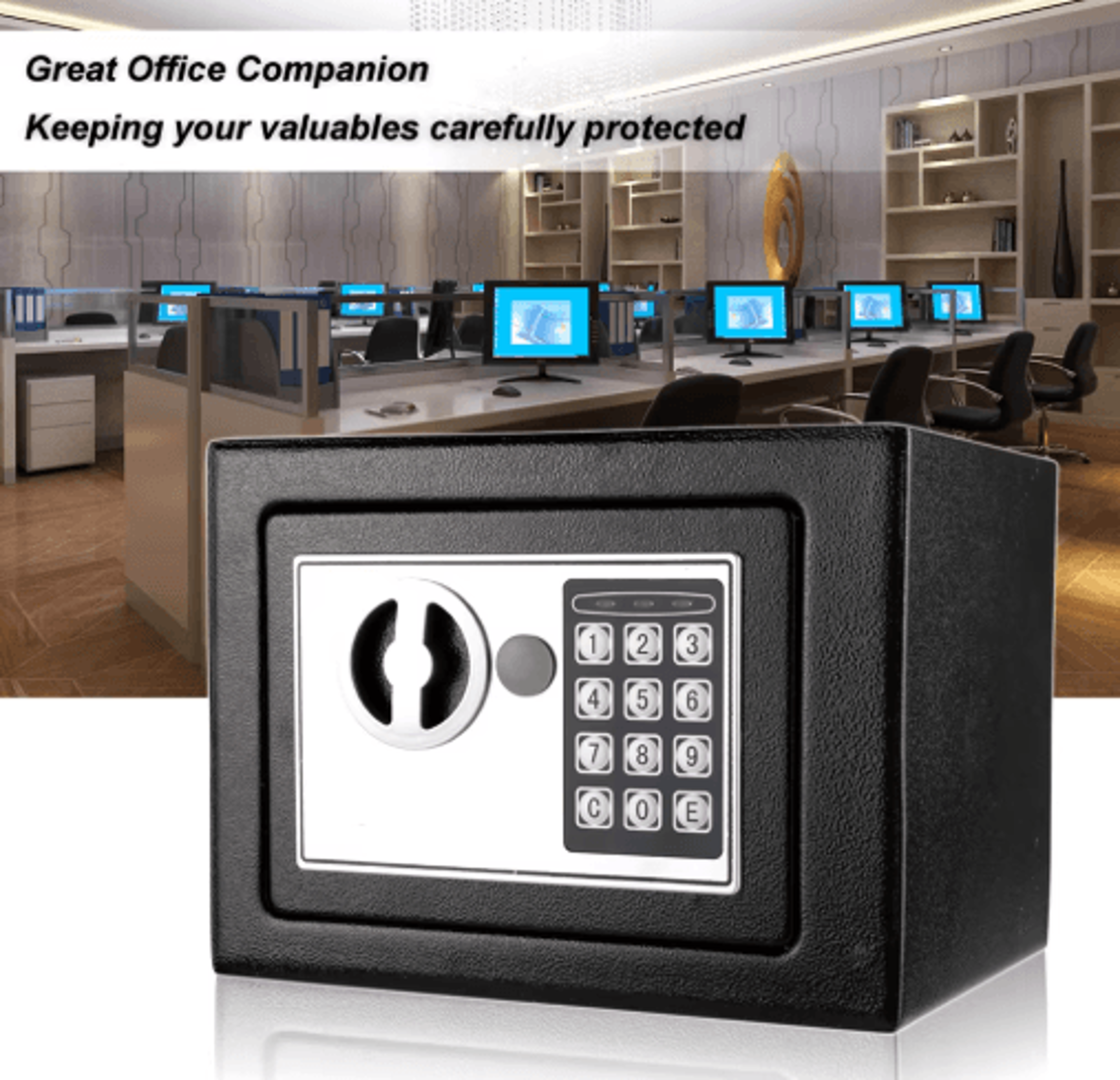 Digital Keypad Security Safe Box  AllSteel Electronic Lock Safe For Home  Office 5