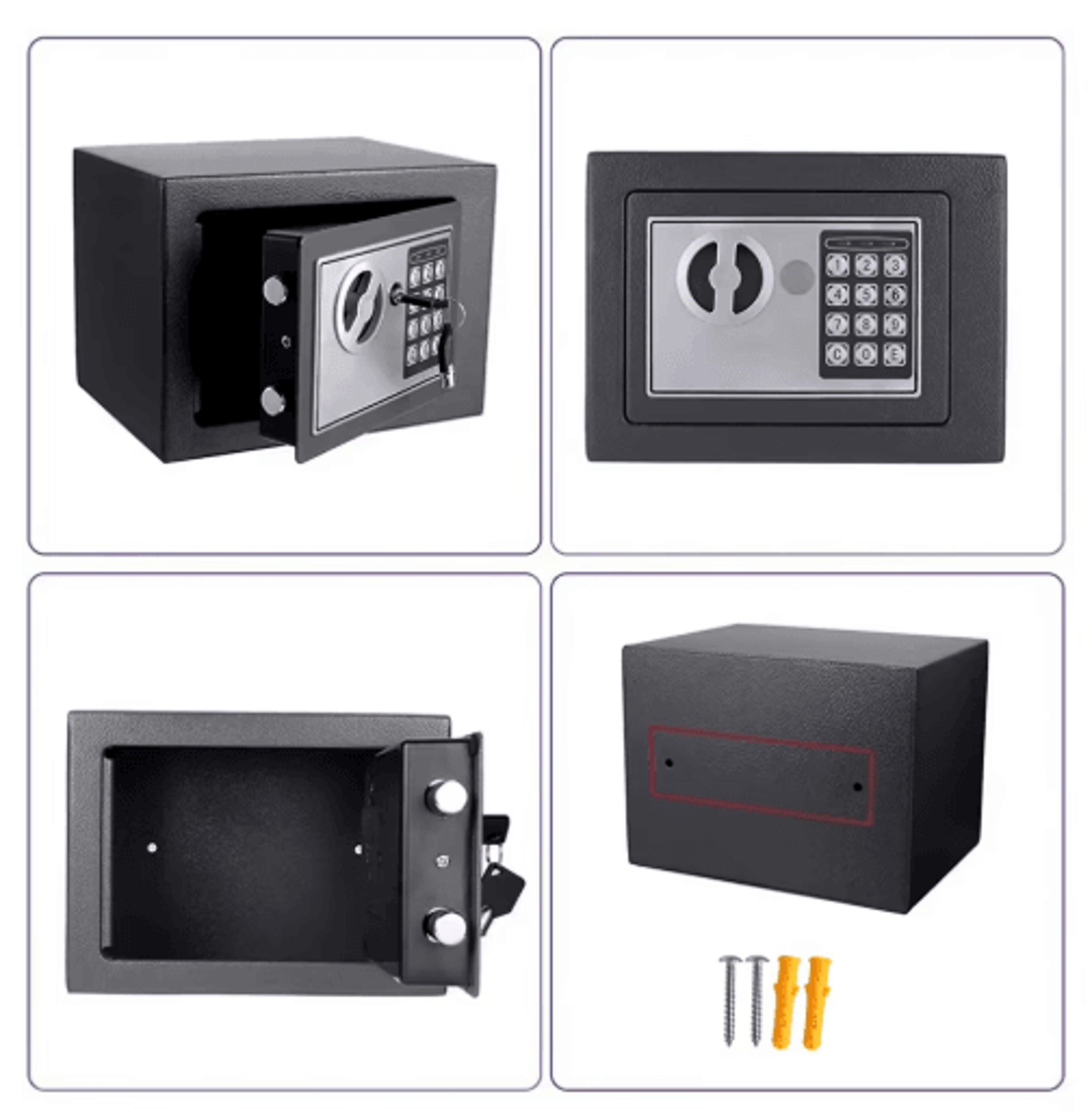 Digital Keypad Security Safe Box  AllSteel Electronic Lock Safe For Home  Office 1