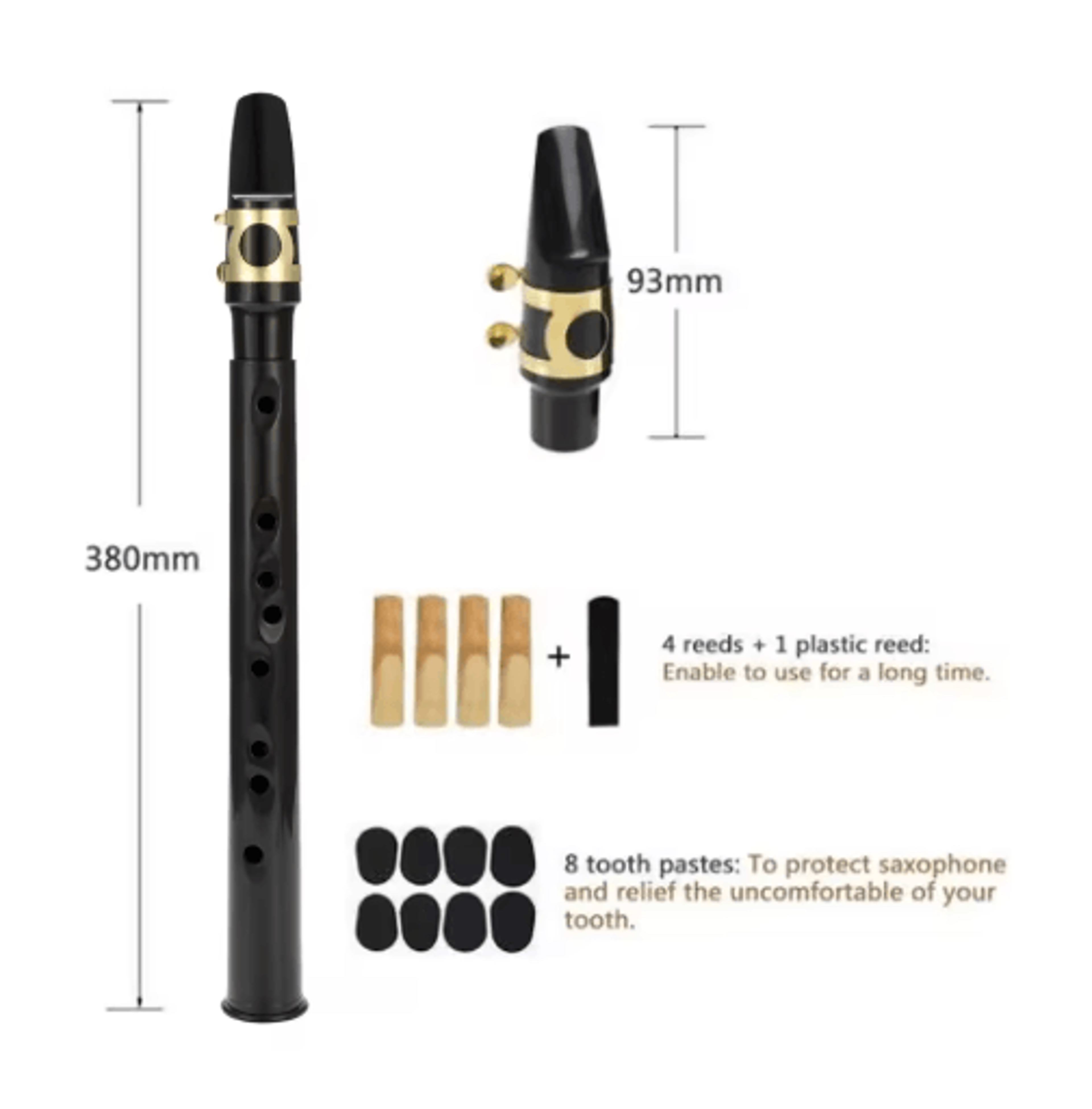 Mini Pocket Saxophone  Portable Woodwind Instrument With Carrying Bag 2