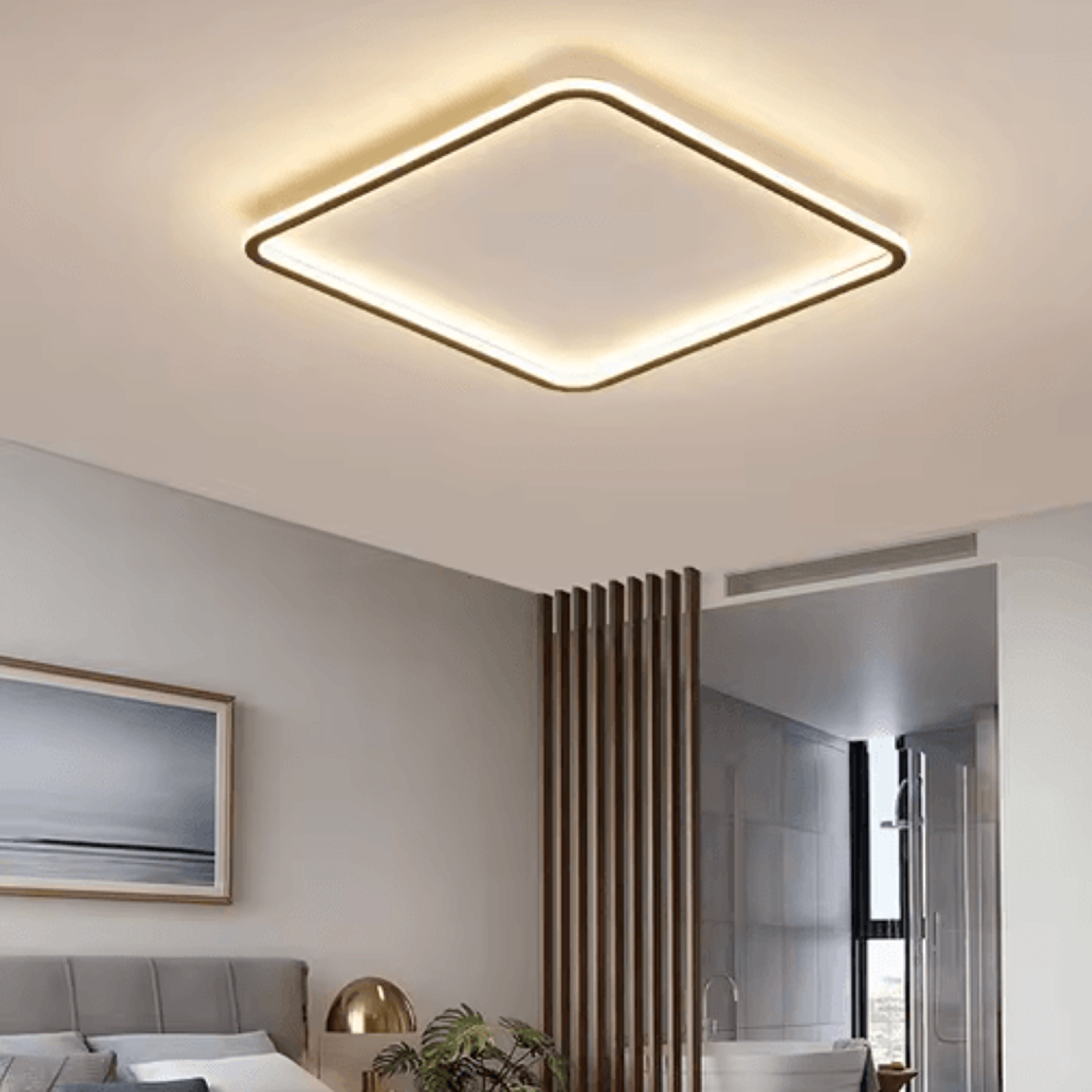 AuroraRealm UltraThin LED Ceiling Light  Modern Remote Control Lamp For Home 10
