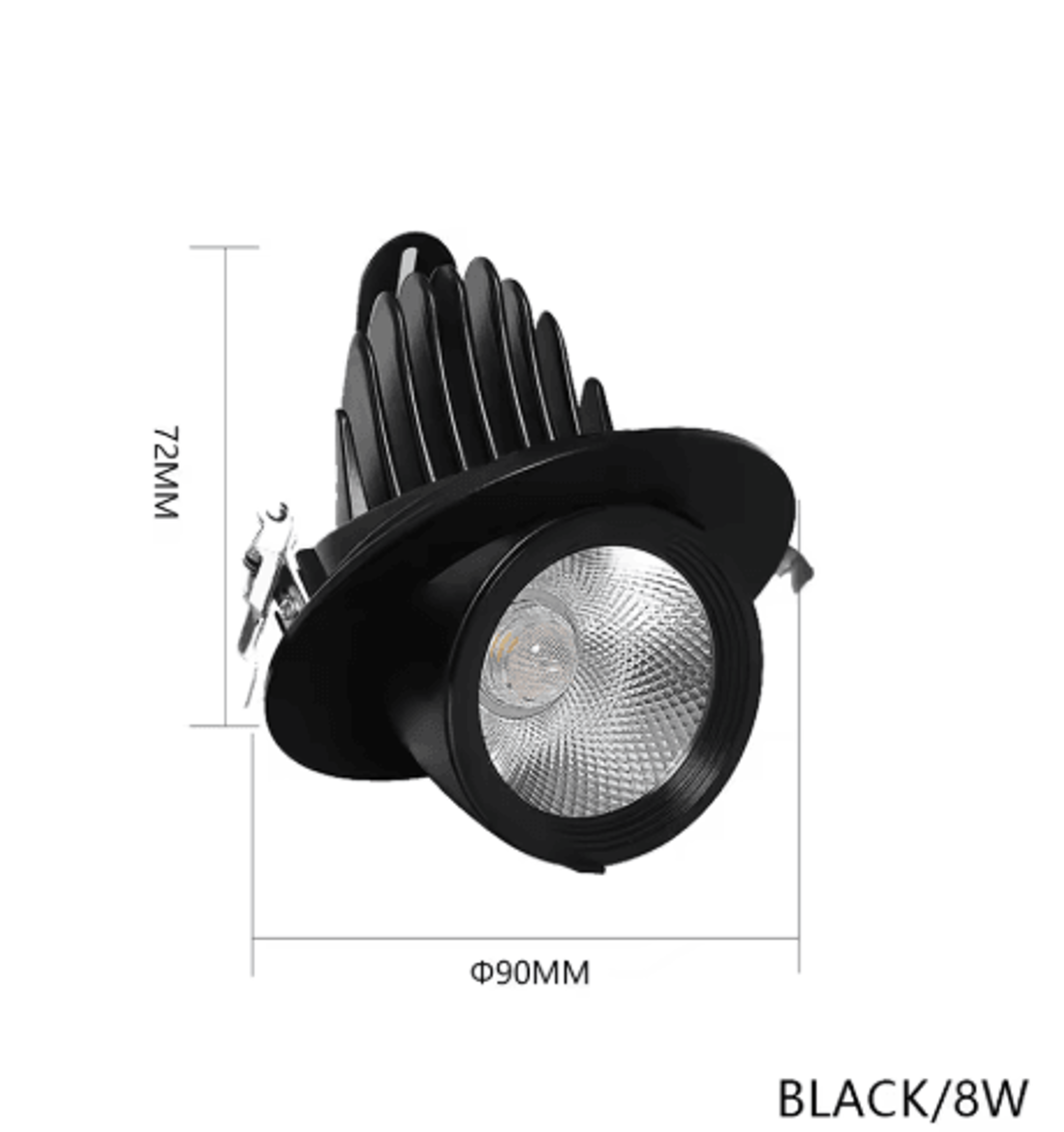 15W Adjustable COB LED Recessed Spotlight  Rotatable Ceiling Downlight For Home  Shop 8