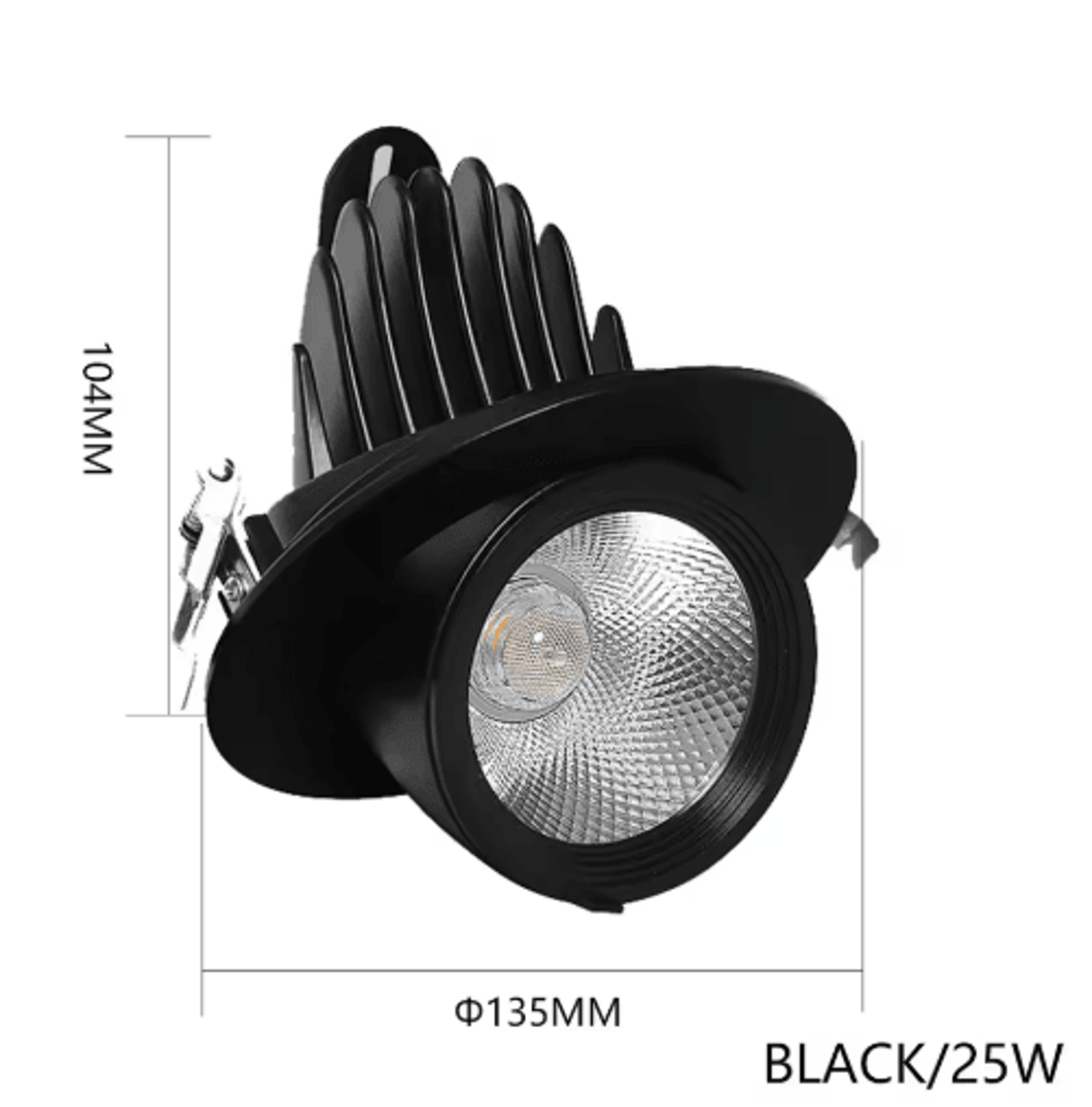 15W Adjustable COB LED Recessed Spotlight  Rotatable Ceiling Downlight For Home  Shop 1
