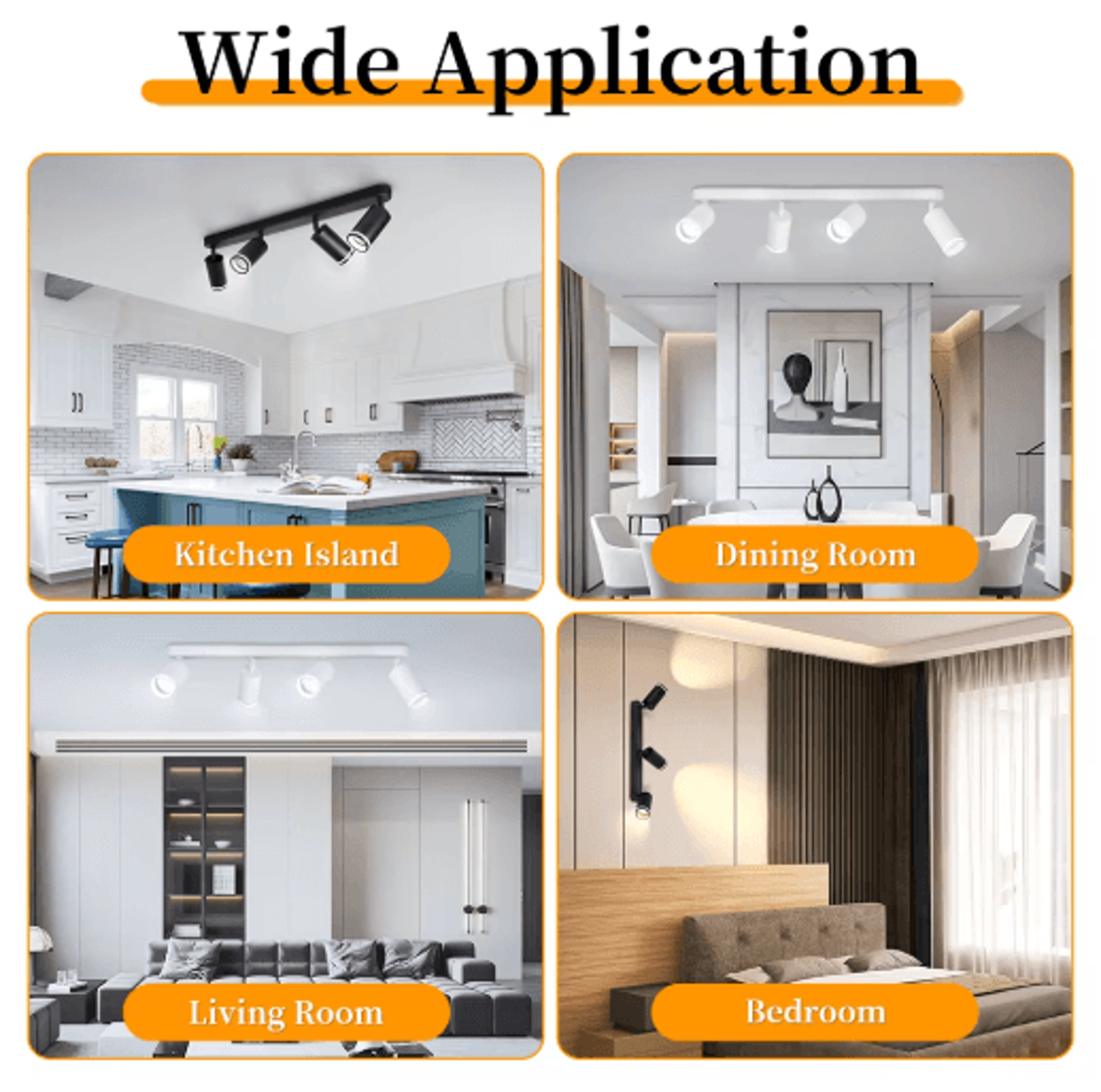 GU10 LED Track Spotlight  3Color COB Ceiling Light For Home  Commercial Spaces 11