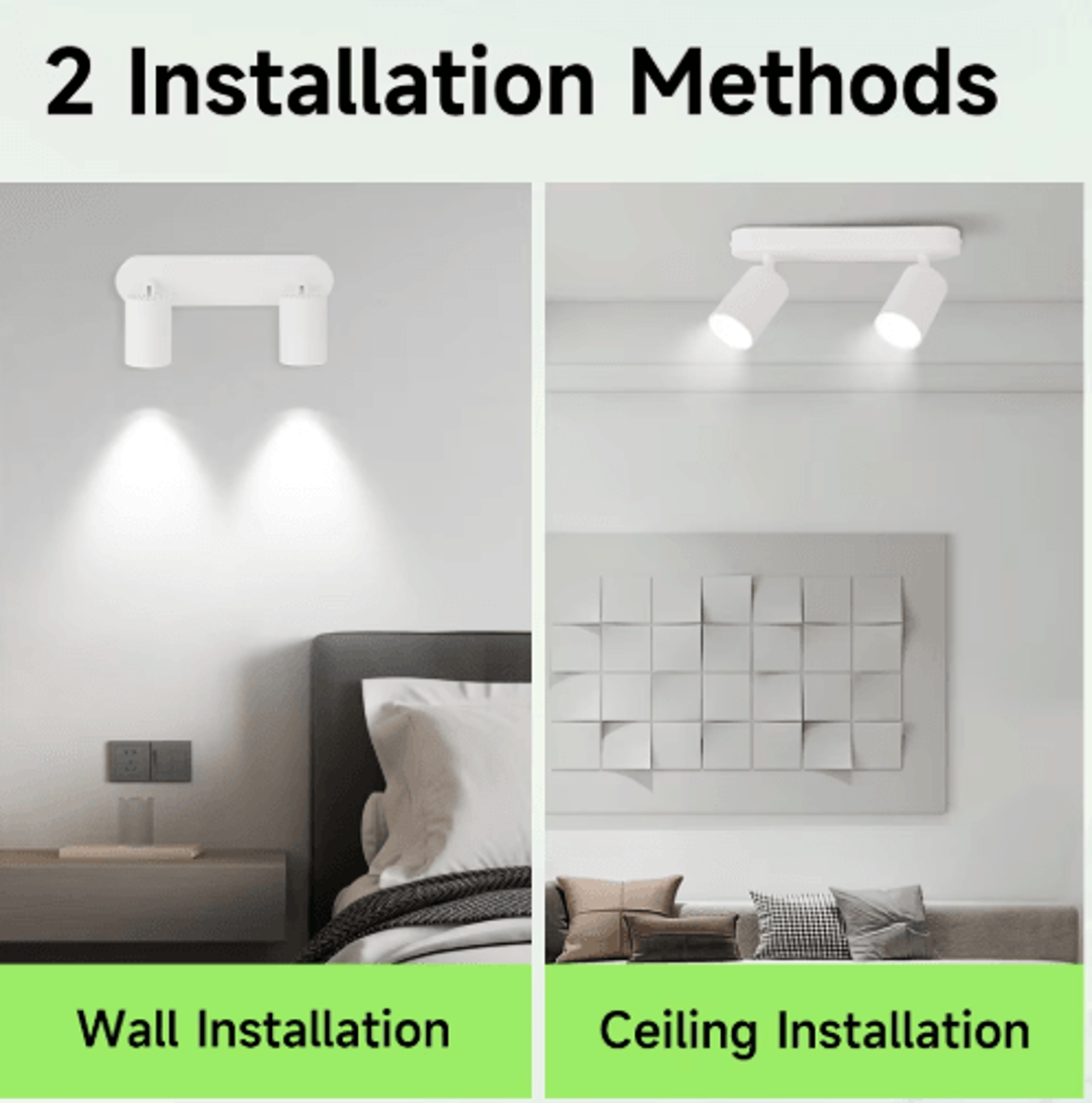 GU10 LED Ceiling Spotlight  Modern Replaceable Bulb Track Light For Home 8