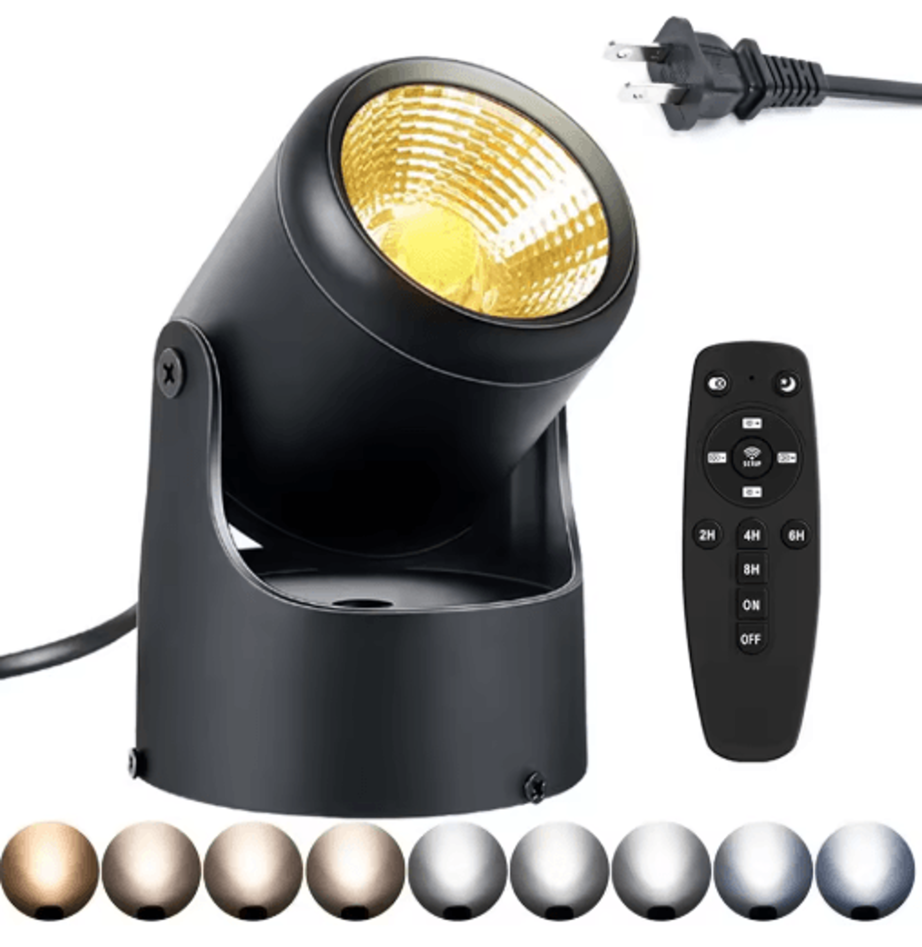 10W LED Indoor Spotlight  Remote Control Dimmable Accent Light For Plants  Artwork 6