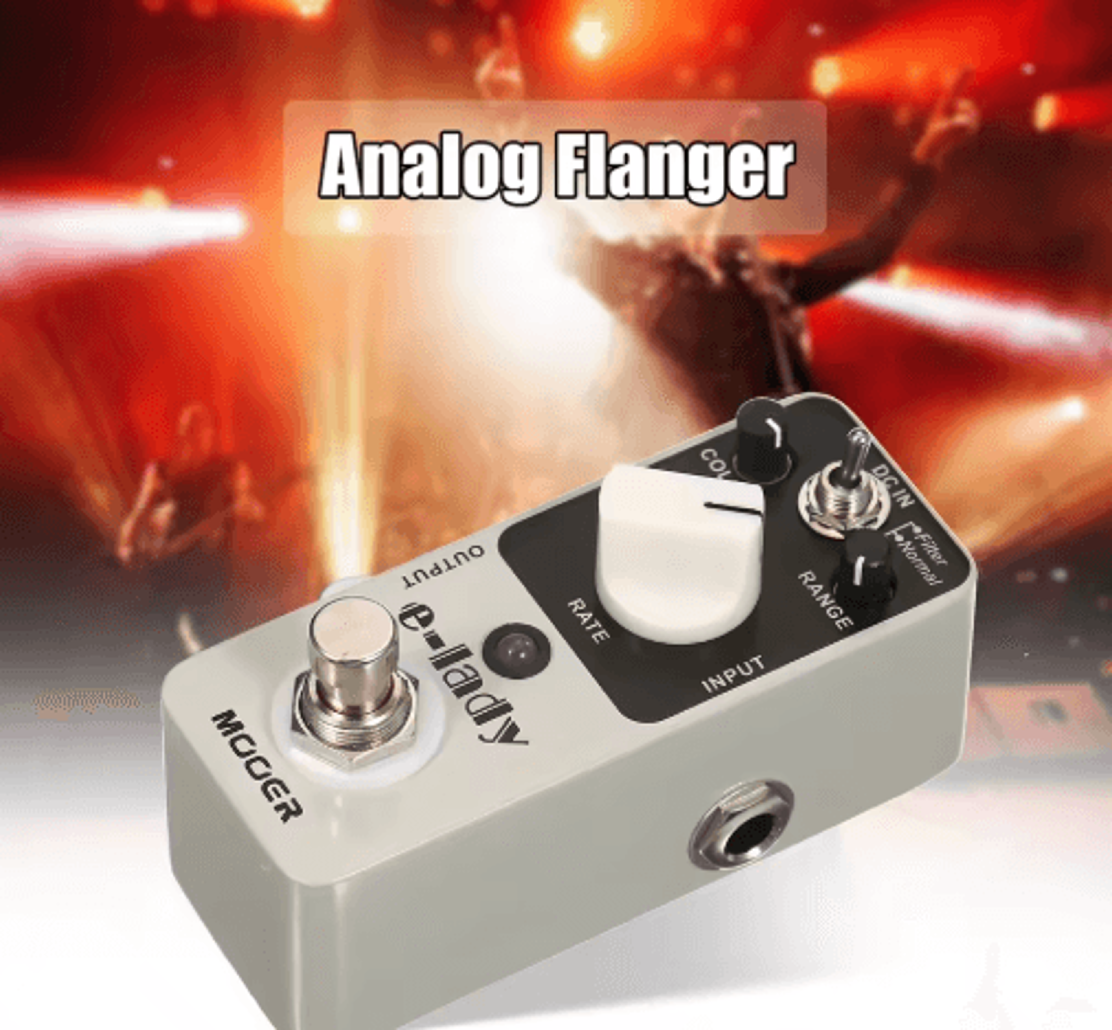 Analog Flanger Guitar Effects Pedal  2Mode True Bypass Metal Guitar Pedal 3