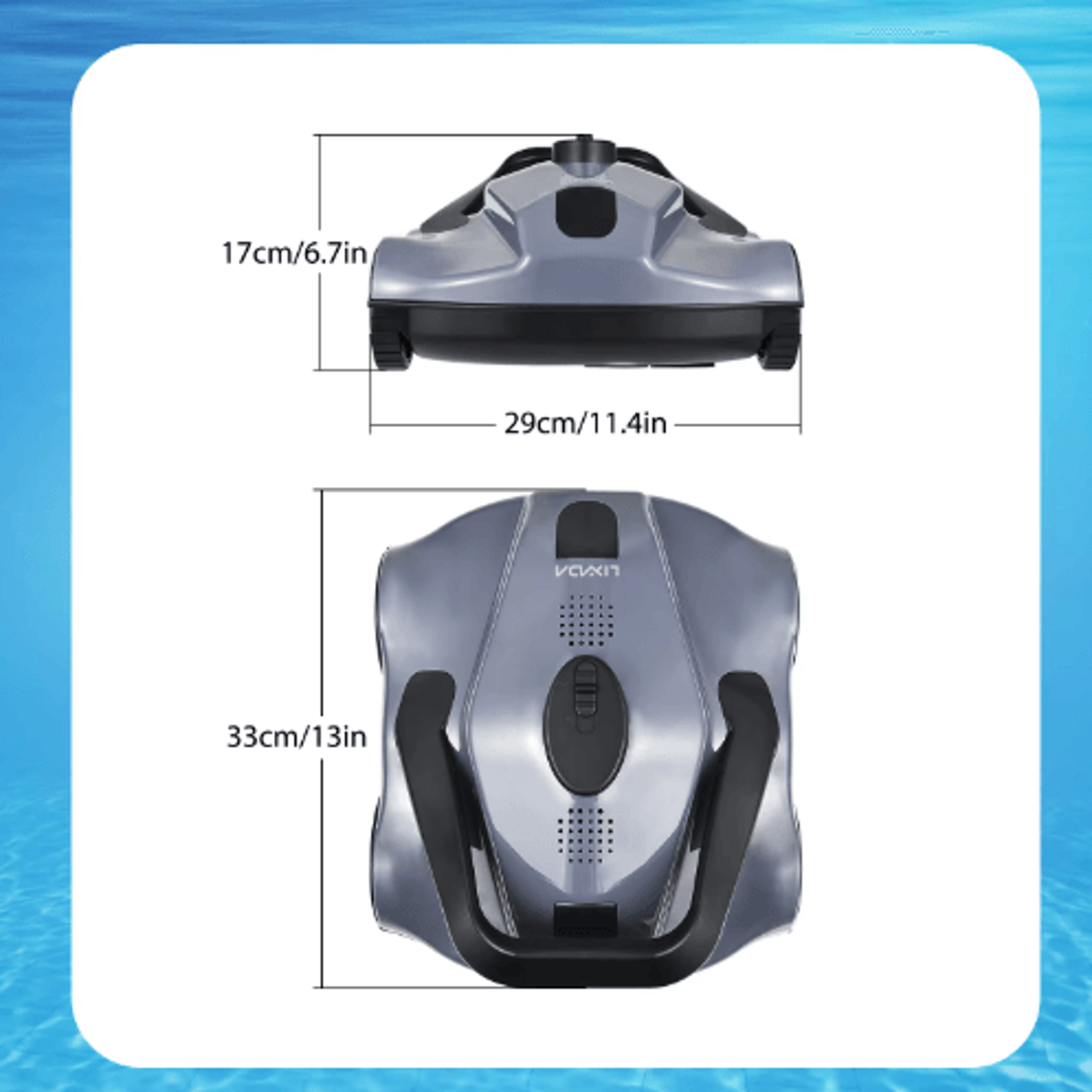 Cordless Robotic Pool Cleaner  Automatic Pool Vacuum For InGround Flat Pools 1