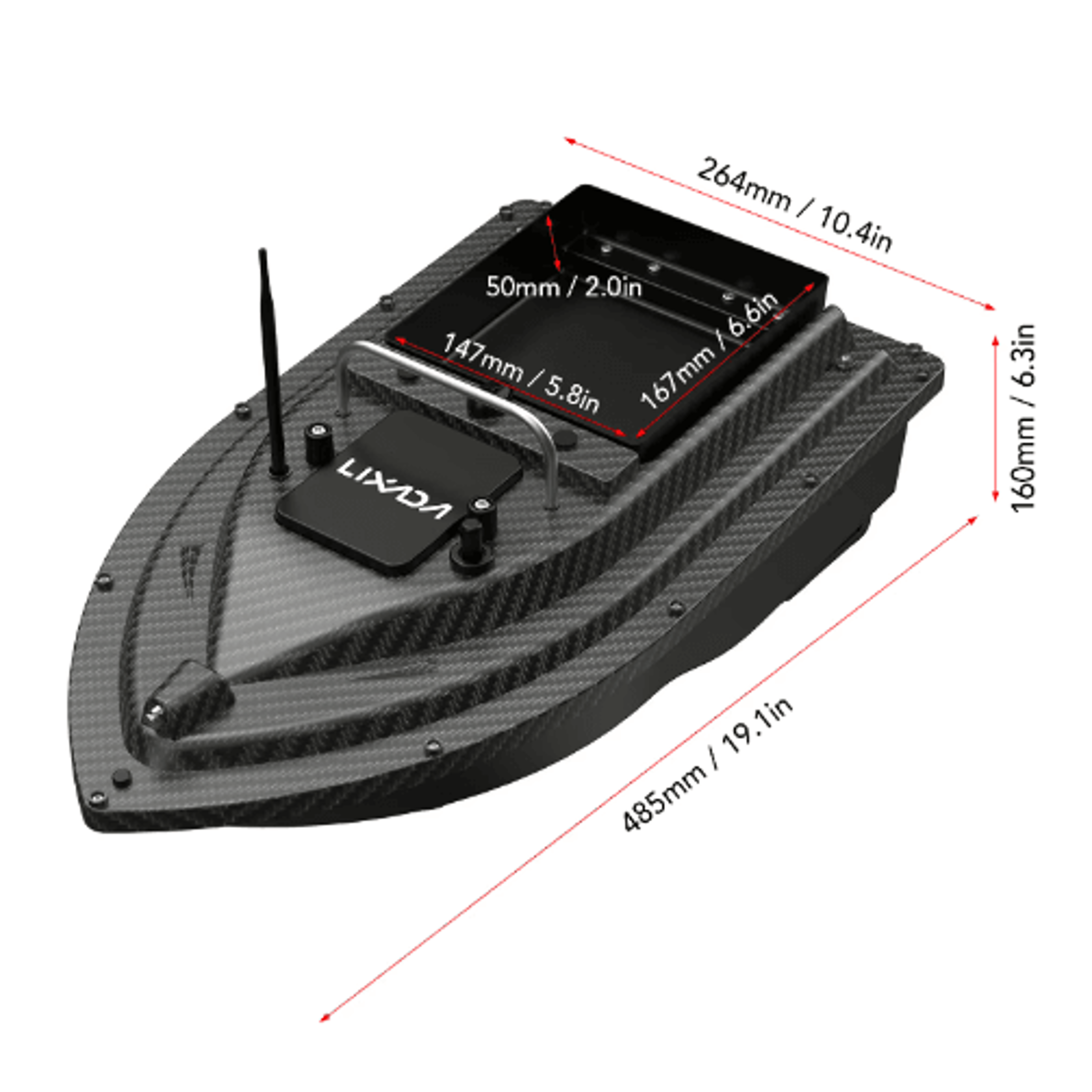 GPS Fishing Bait Boat  Remote Control Bait Delivery Boat With Large Container 7