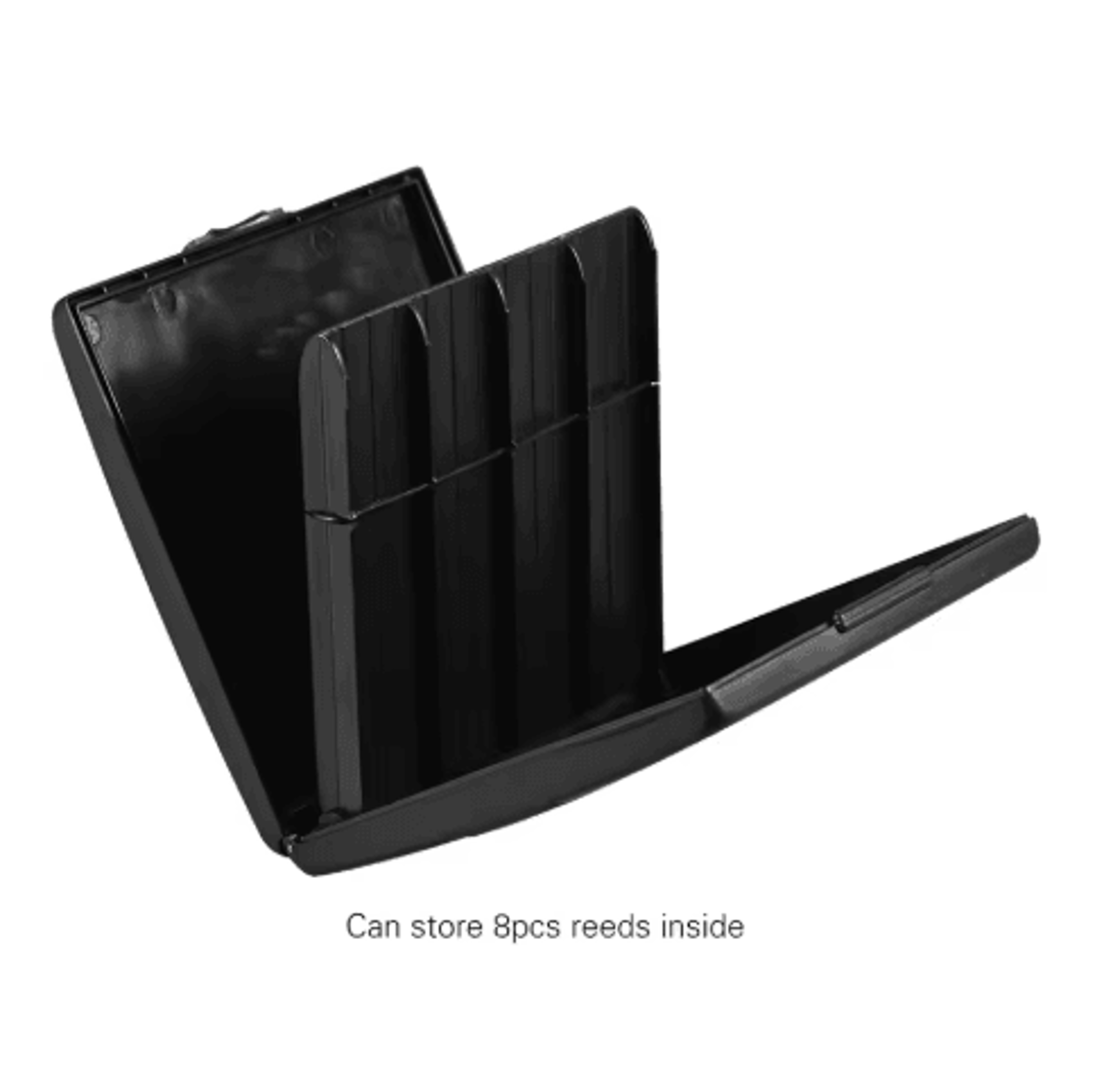 8Slot Saxophone  Clarinet Reed Case  Black ABS Reed Storage Holder 4