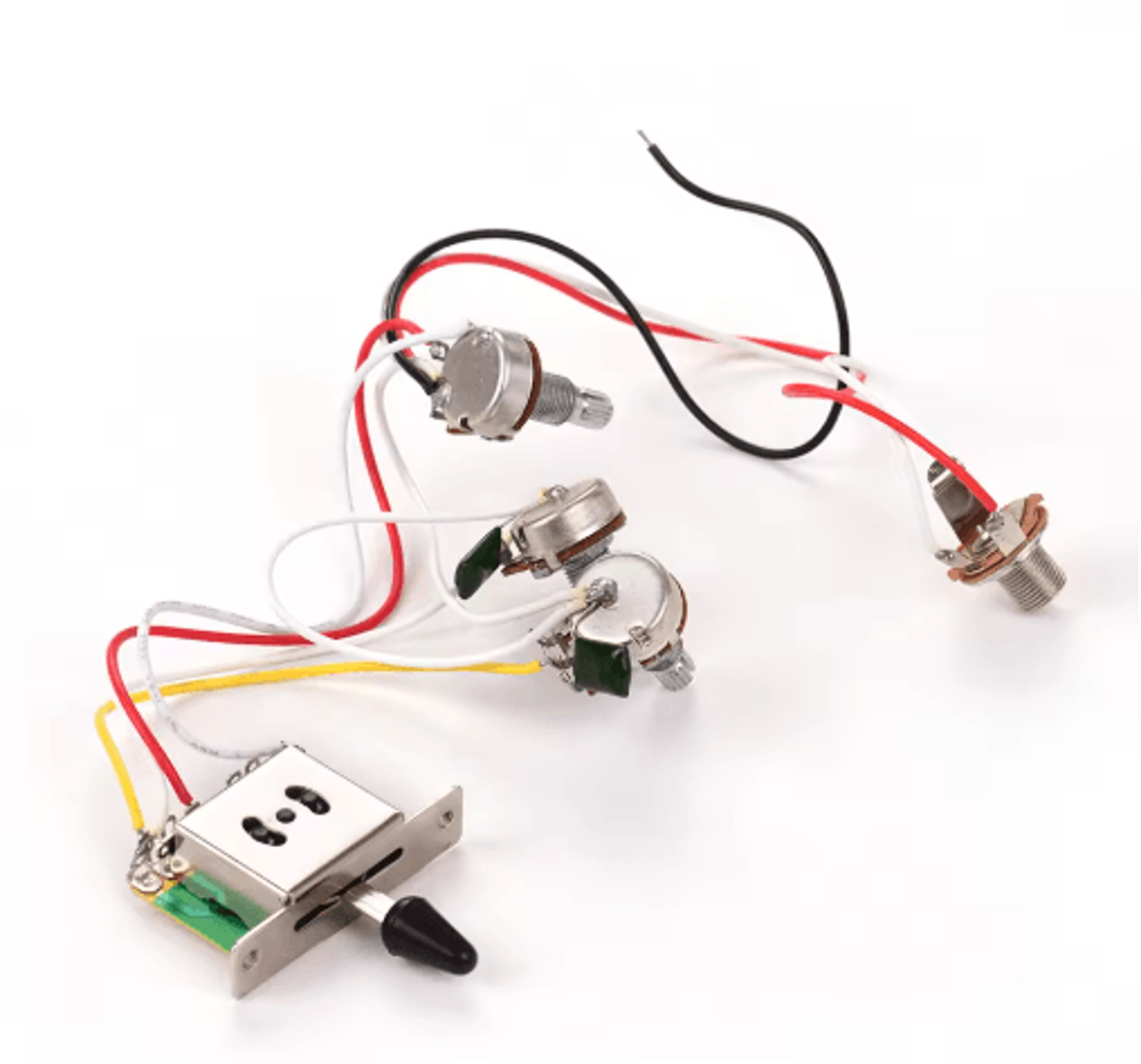Electric Guitar Wiring Harness Kit  500K Pots With 5Way Switch For Stratocaster 3