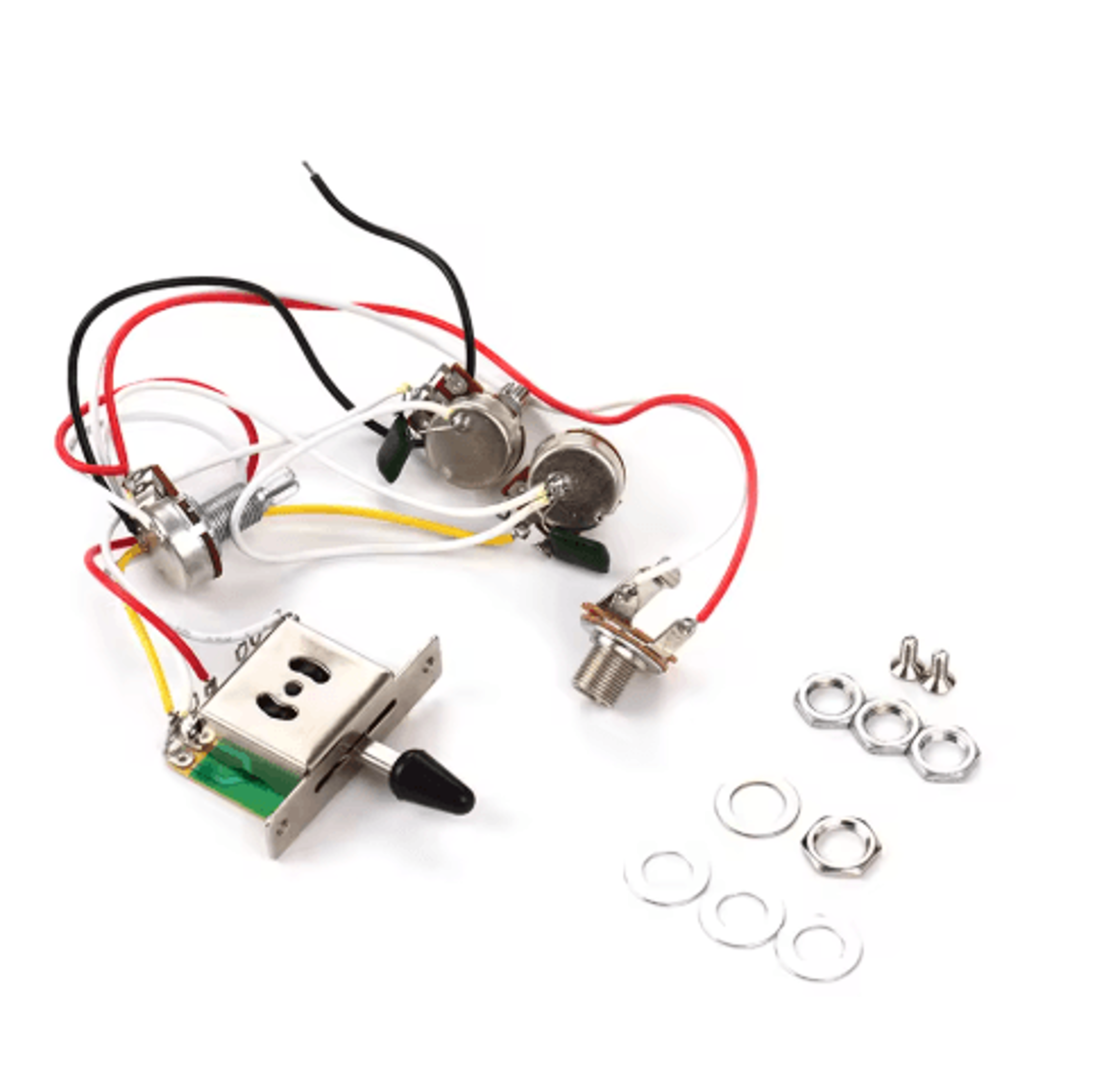 Electric Guitar Wiring Harness Kit  500K Pots With 5Way Switch For Stratocaster 1