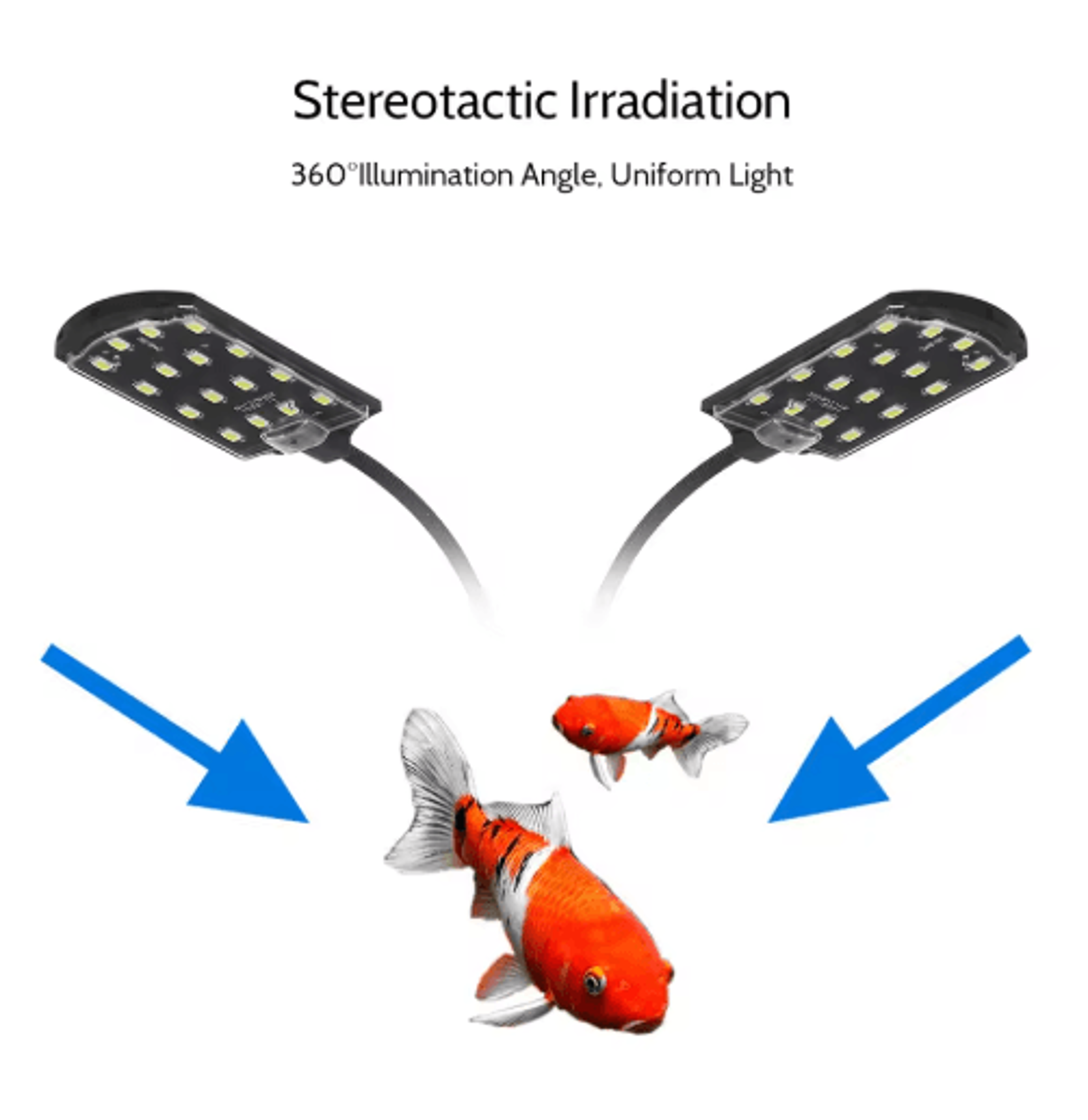 10W DualHead Aquarium LED Light  32 LED Flexible Fish Tank Lamp 3