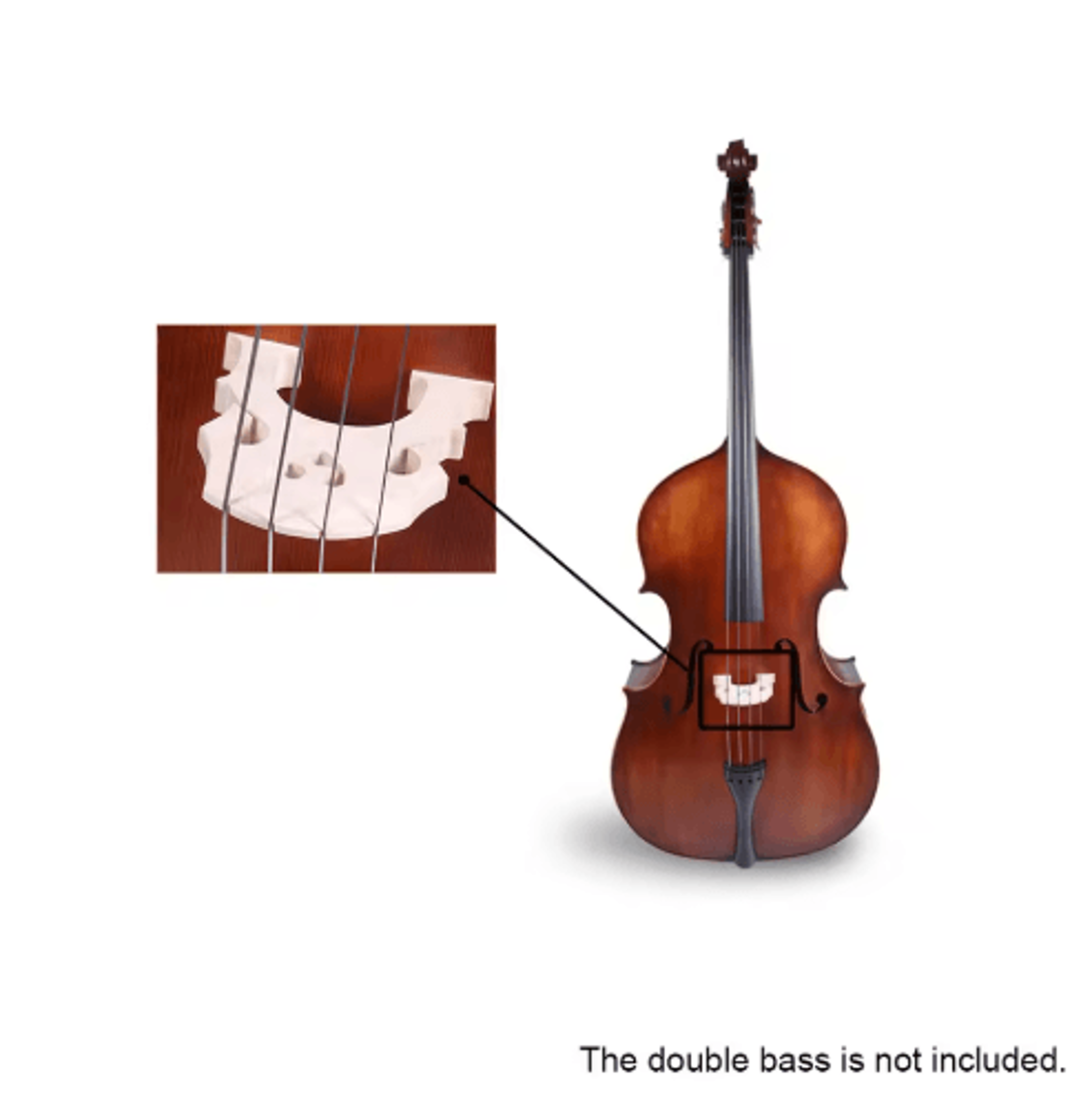 34 Maple Double Bass Bridge  Replacement Upright Bass Bridge 4