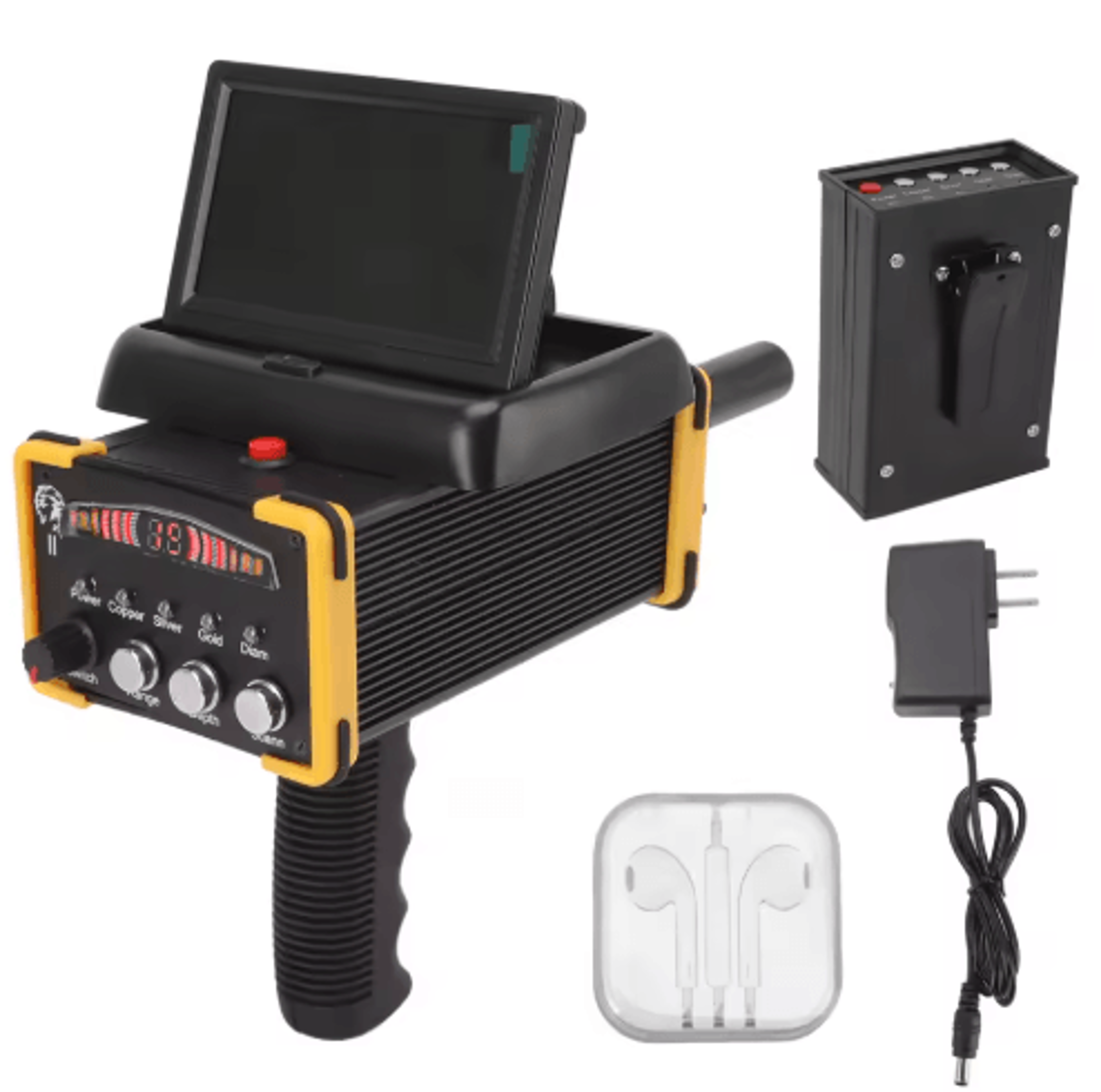 GR9000 Handheld Metal Detector  Foldable Gold Finder With Display Screen 4