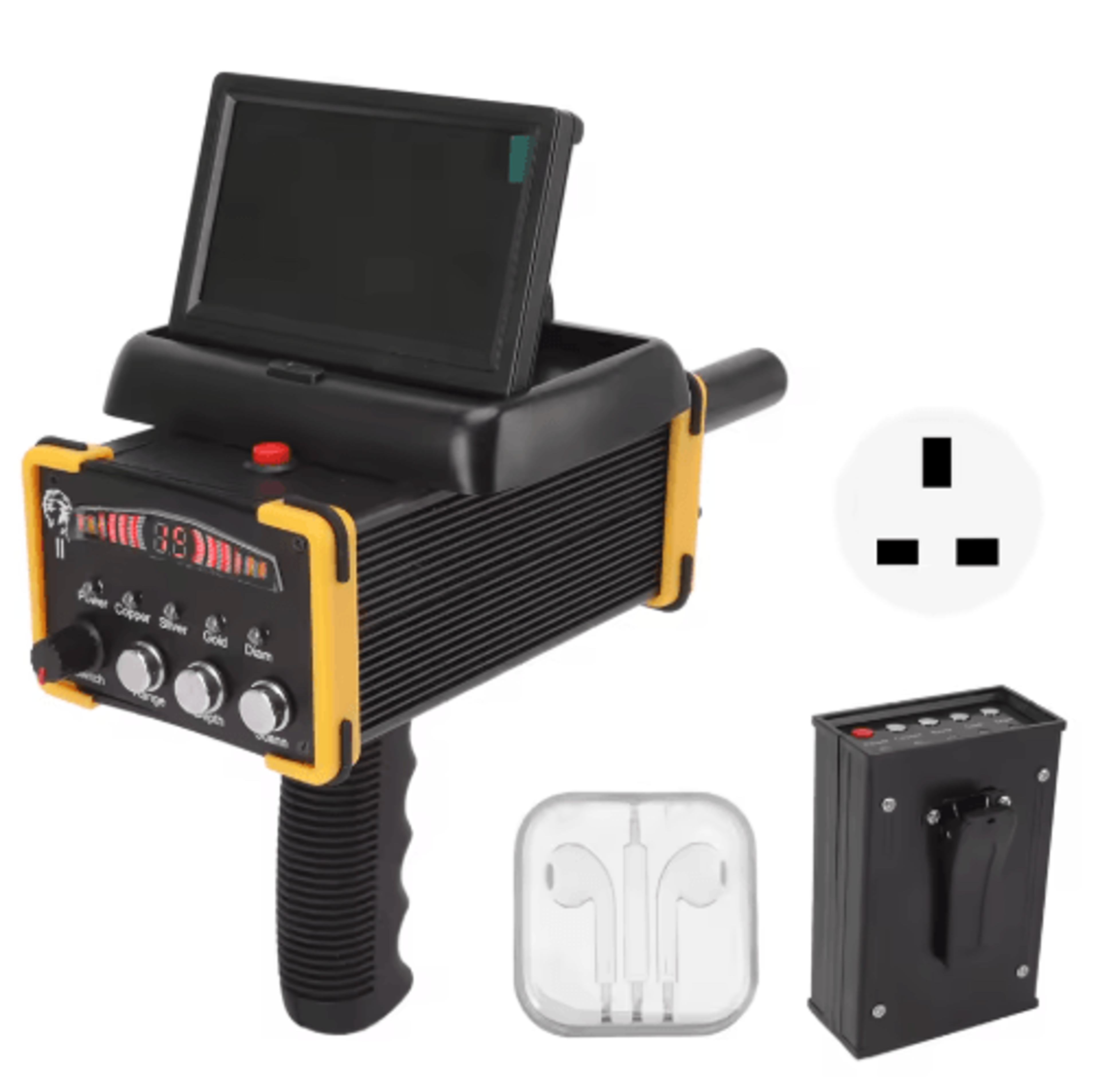 GR9000 Handheld Metal Detector  Foldable Gold Finder With Display Screen 2