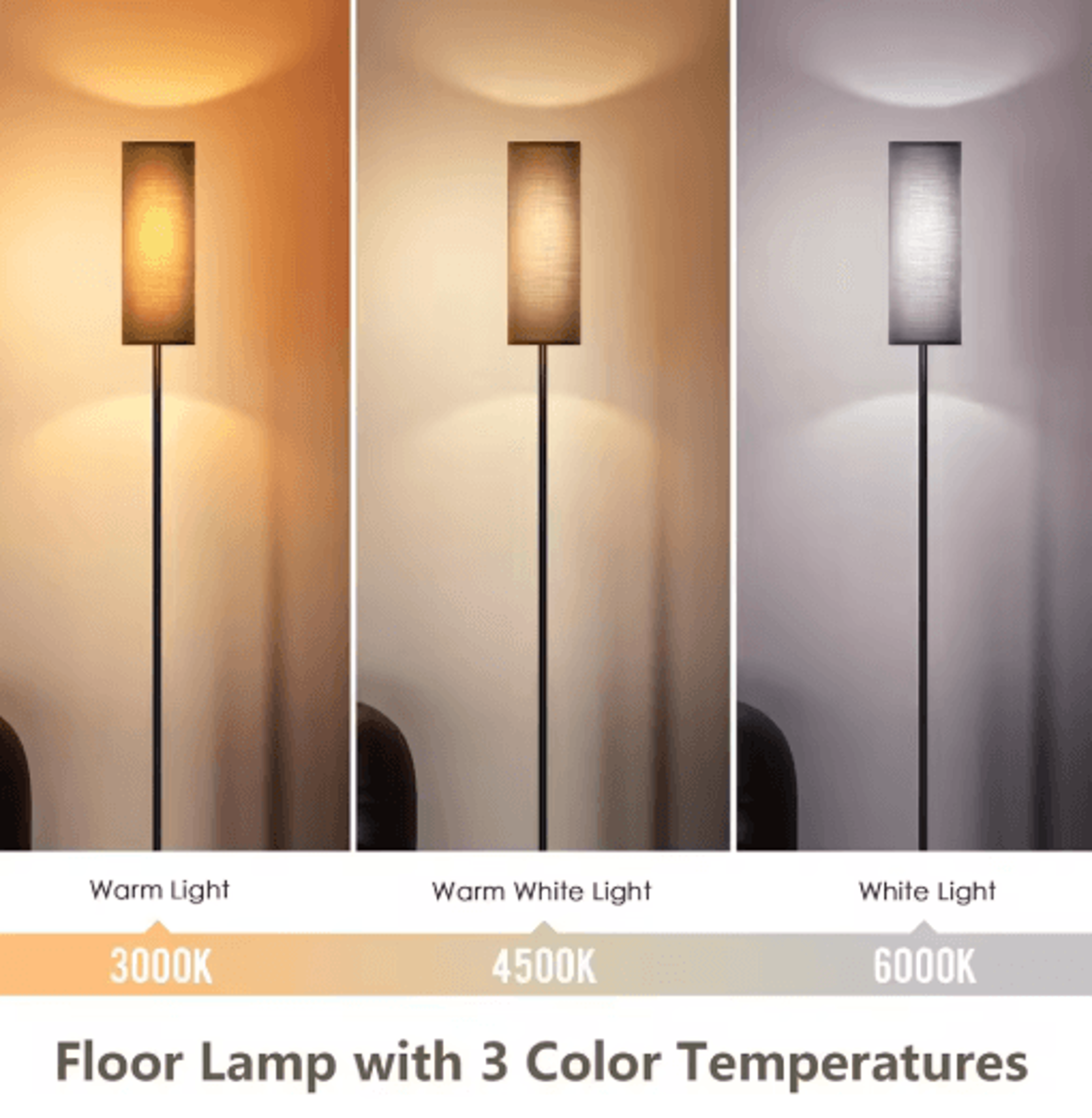Modern Standing Floor Lamp  Tall Decorative Light For Living Room And Bedroom 11